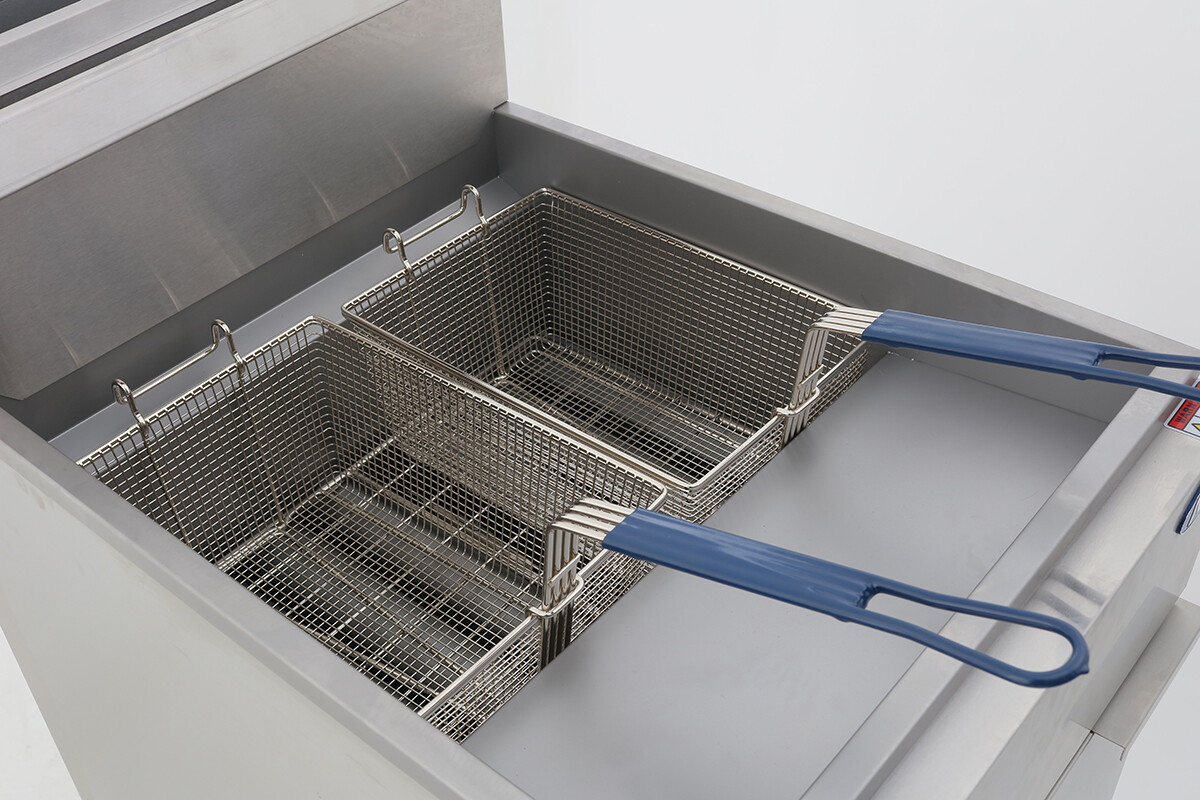 ATOSA ATFS-75 Commercial 5 Tube Stainless Steel Floor Deep Fryer 15000BTU 75 lbs
