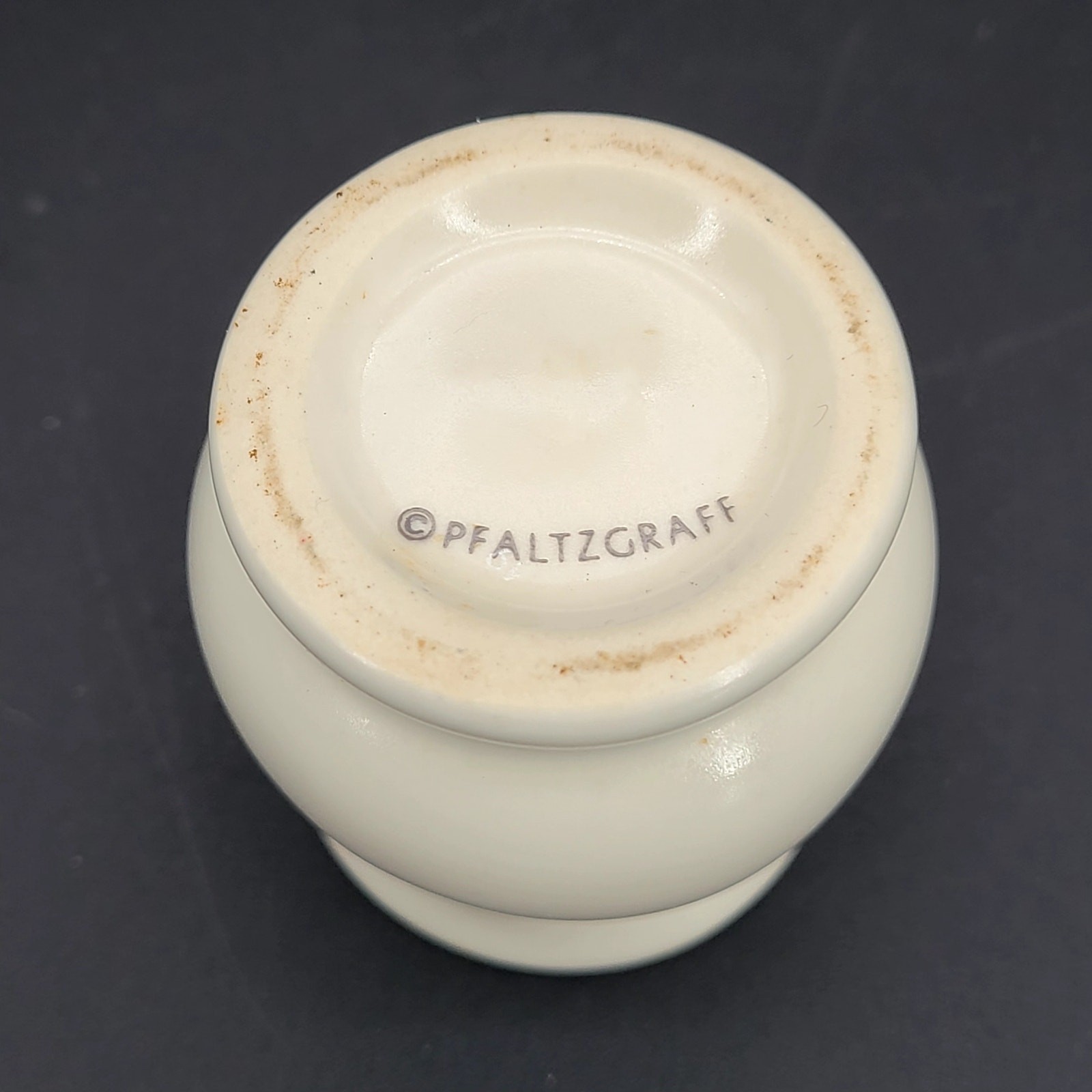 Vintage Pfaltzgraff Tea Rose Toothpick Holder Ceramic Blue Floral Stoneware