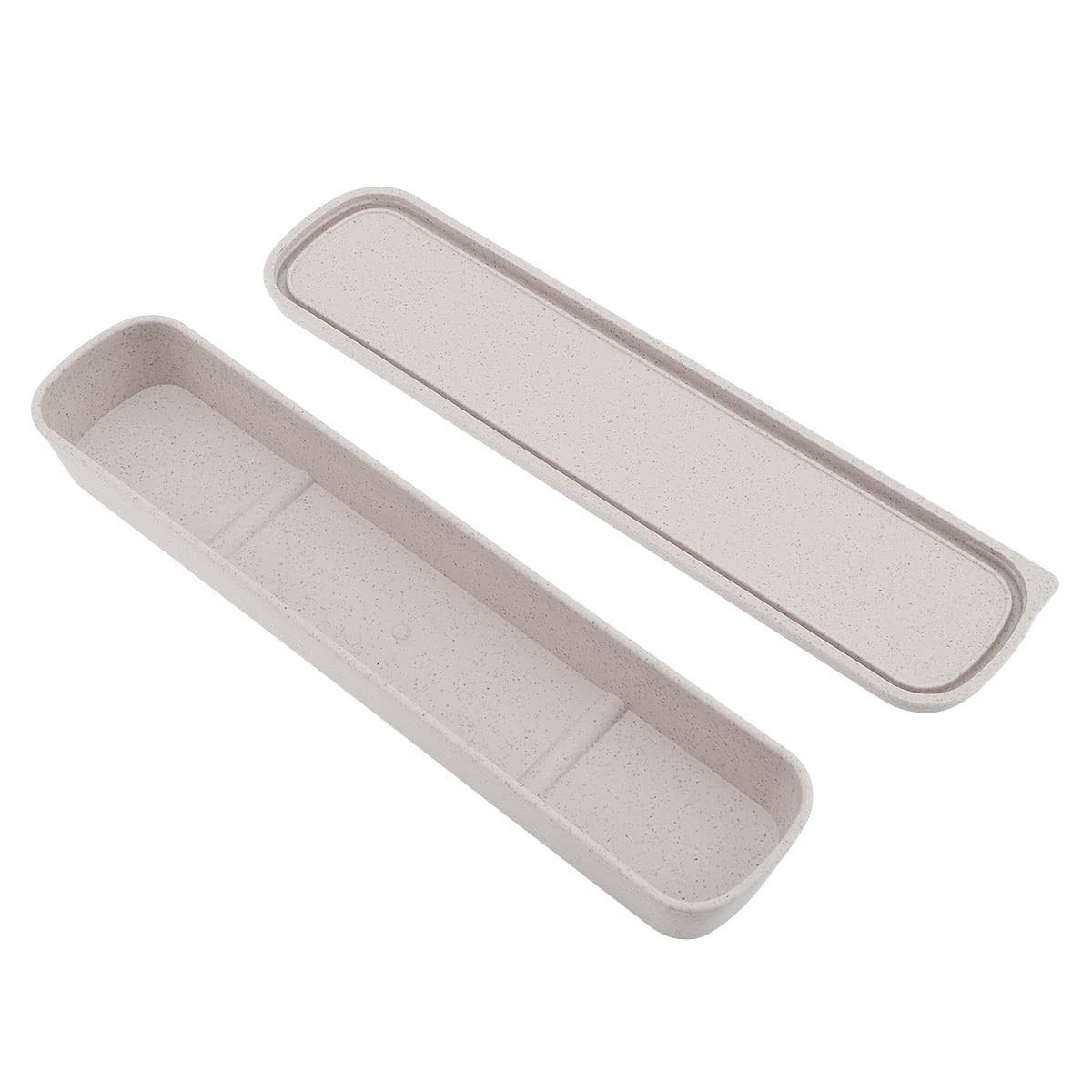 OriGlam 1pcs Portable Flatware Box Travel Tableware Storage Case Box, Utensil Ca