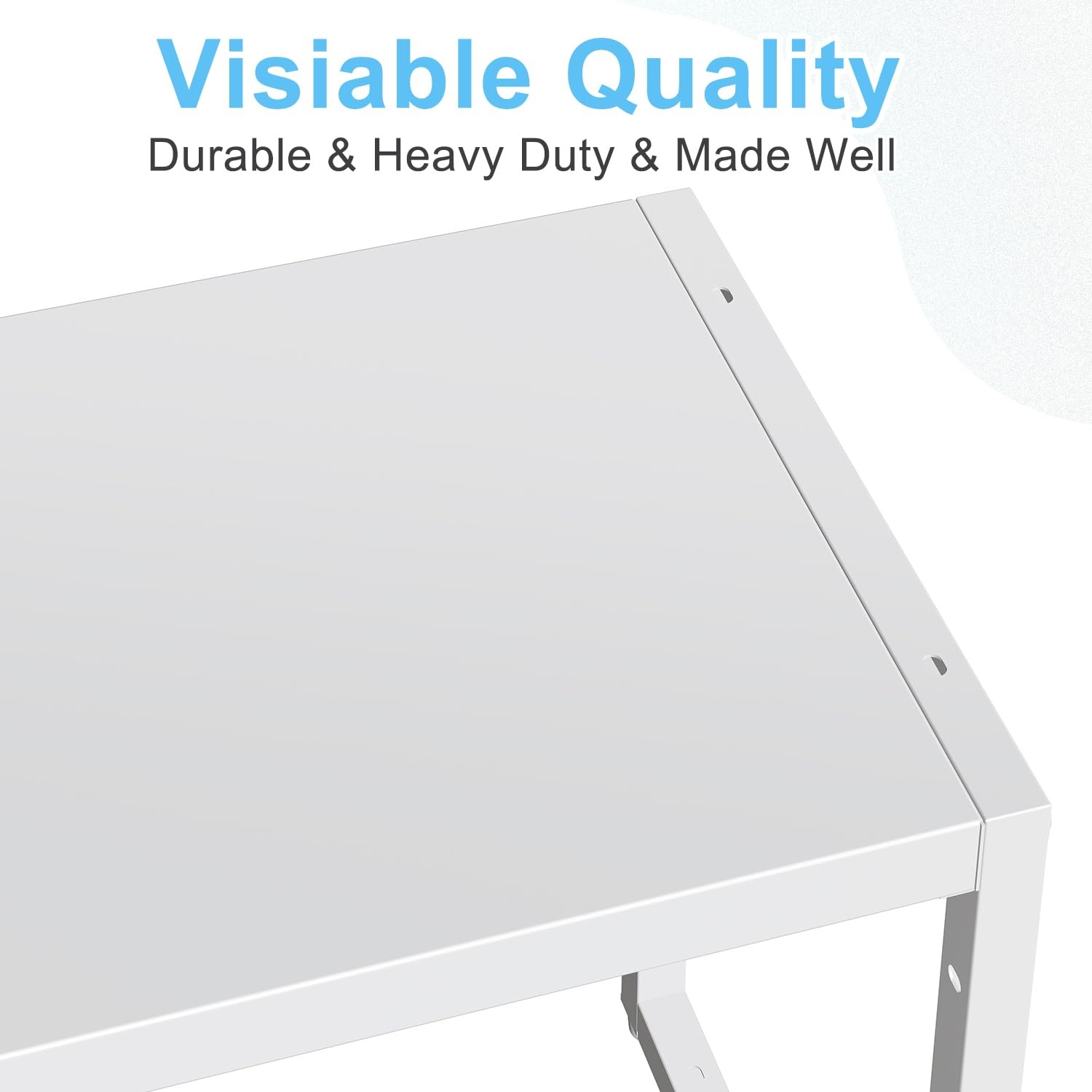 Expandable Kitchen Storage Shelves,110LBS 11.8″D x 28.9″W x 16.3″H, White