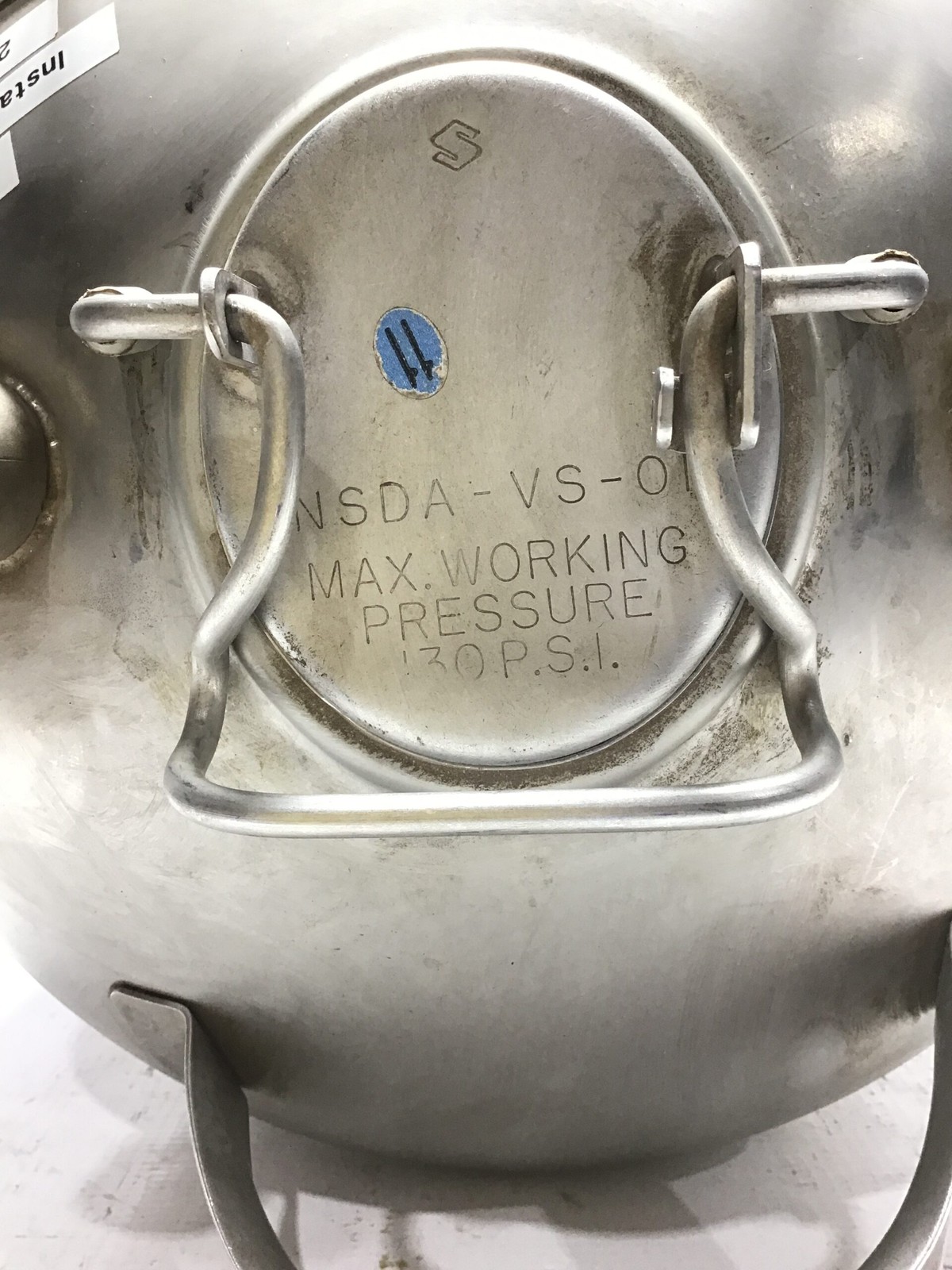 Unbranded NSDA-VS-01 Stainless Home Brew Tank 130 PSI