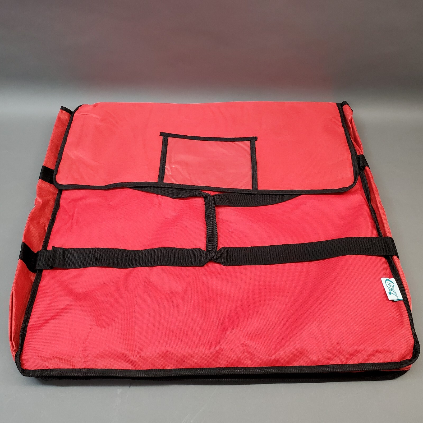 Choice 24″ x 24″ x 5″ Red Nylon Insulated Pizza Delivery Bag NEW OPEN BOX