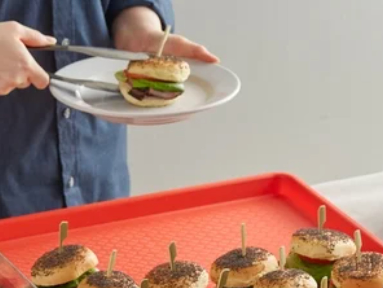 12 PACK 18″ x 26″ Red Display Storage Tray Bakery Donut Cafe Cookie Serving