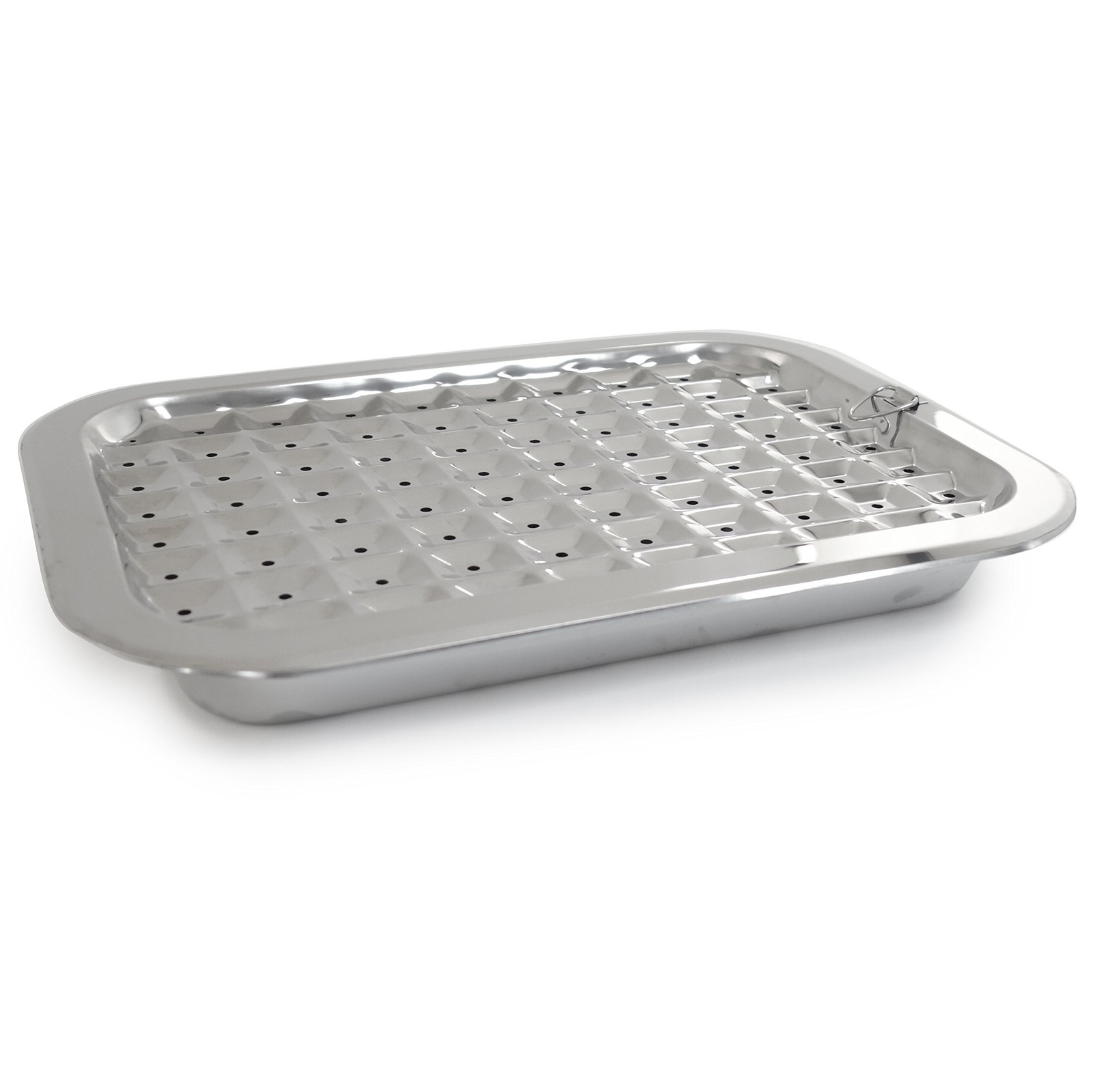 Norpro 274 Stainless Steel Broil/Roast Pan Set 17 Inch Silver