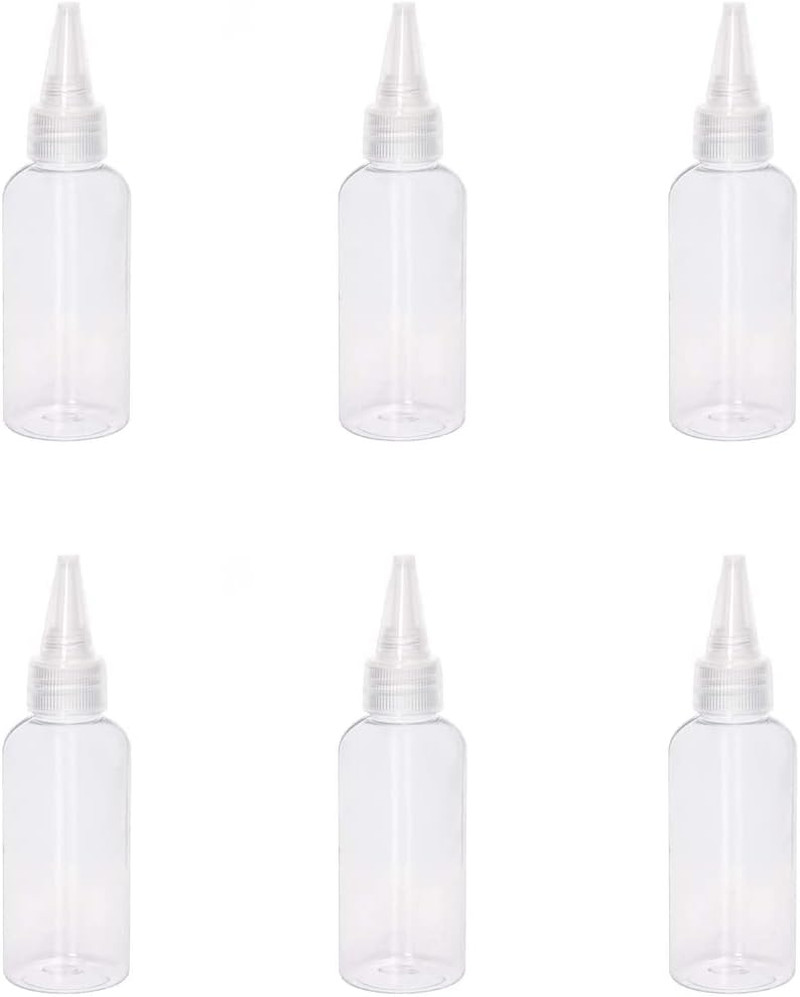 6 Pieces Plastic Squeeze Bottles 2Oz Small Squeeze Bottles Plastic Bottles Appli