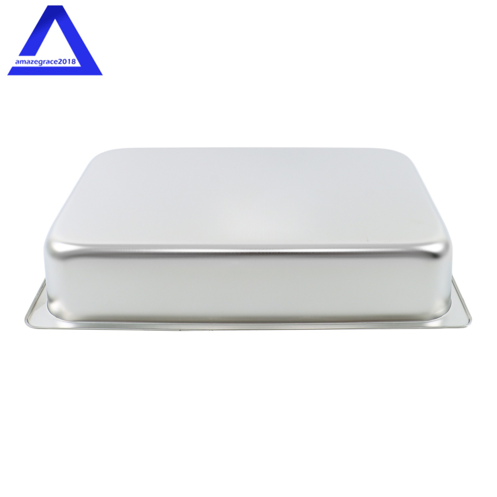 Steam Table Hotel Pans Full Size 4″ Deep 4Pcs Stainless Steel Metal Tray