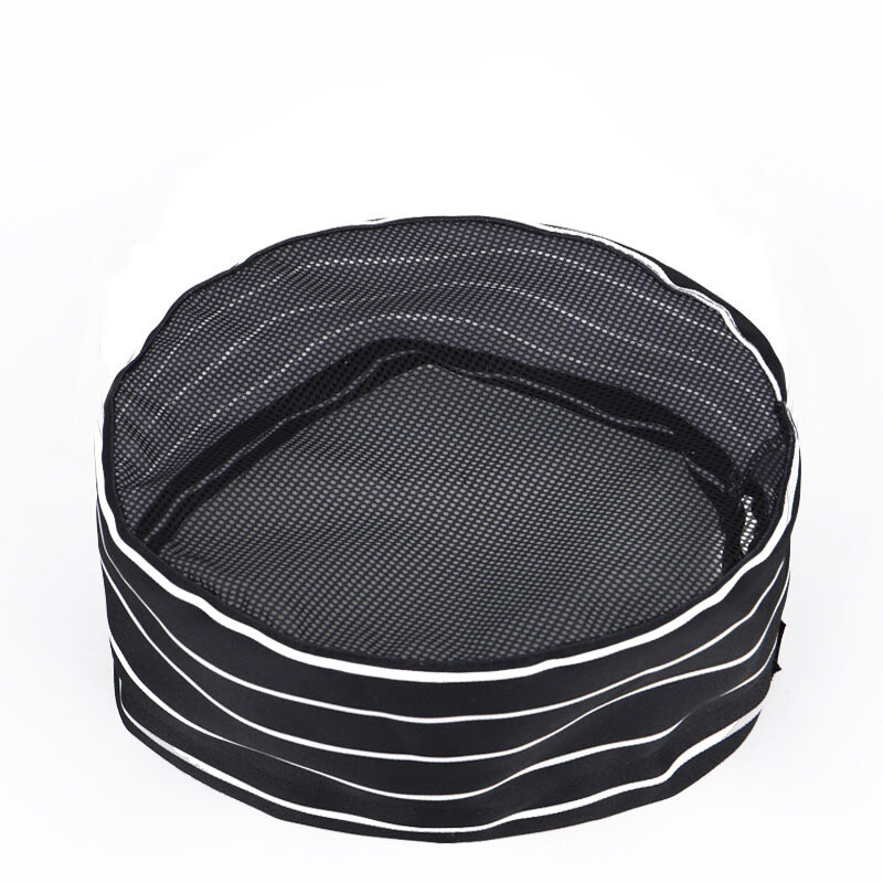 Kitchen Cooking Chef Hat Restaurant Service Flat Top Mesh Breathable Beanie Cap