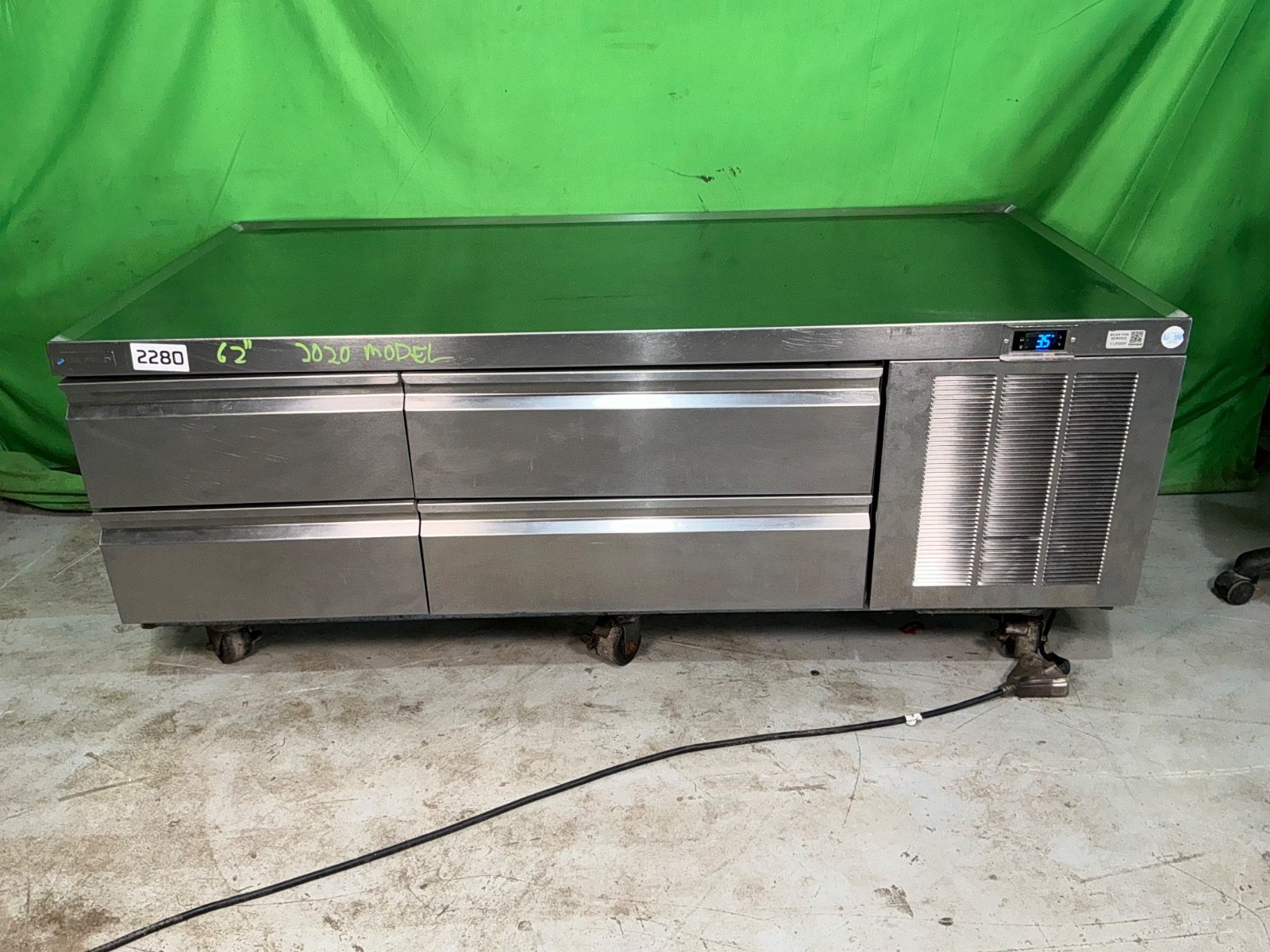 DELFIELD F2962CP Refrigerated Equipment Stand / Chef Base 4 Drawers 115v 2280