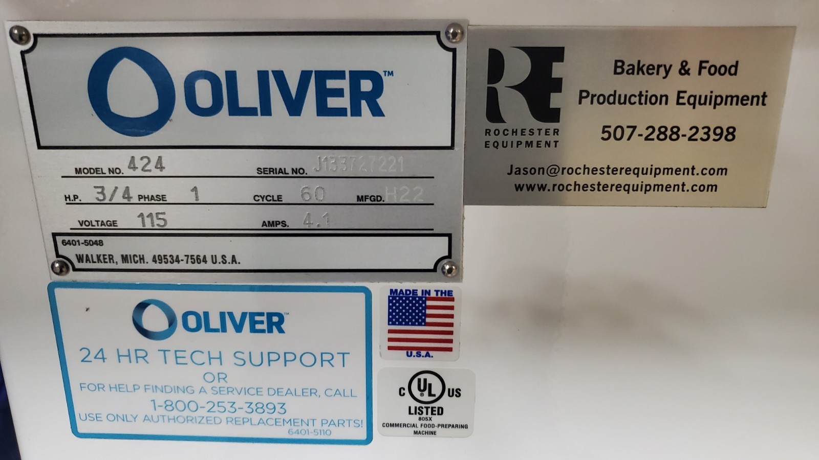 Oliver Sheeter – Model 424 – Bolillo Twin Lane Molding