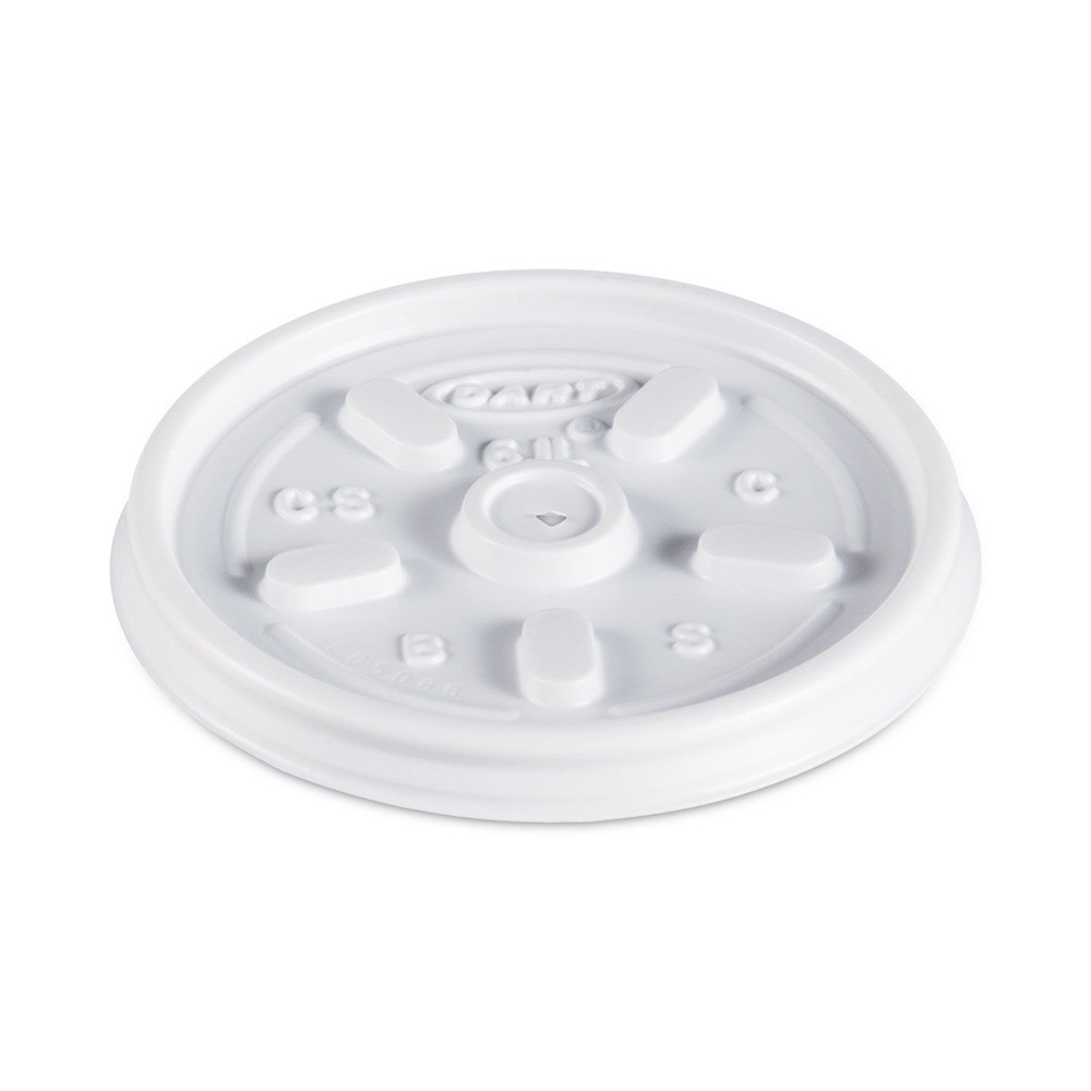 Dart 6JL Vented Plastic Lids for 3.5 oz to 6 oz. Containers – WT (1000/CT) New