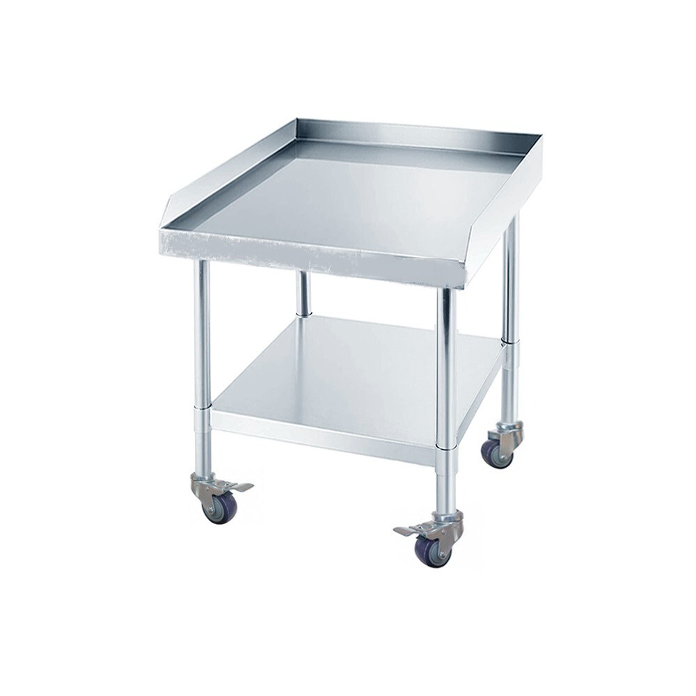 Stainless Steel Rolling Grill Equipment Stand Table 30″x36″ with Casters
