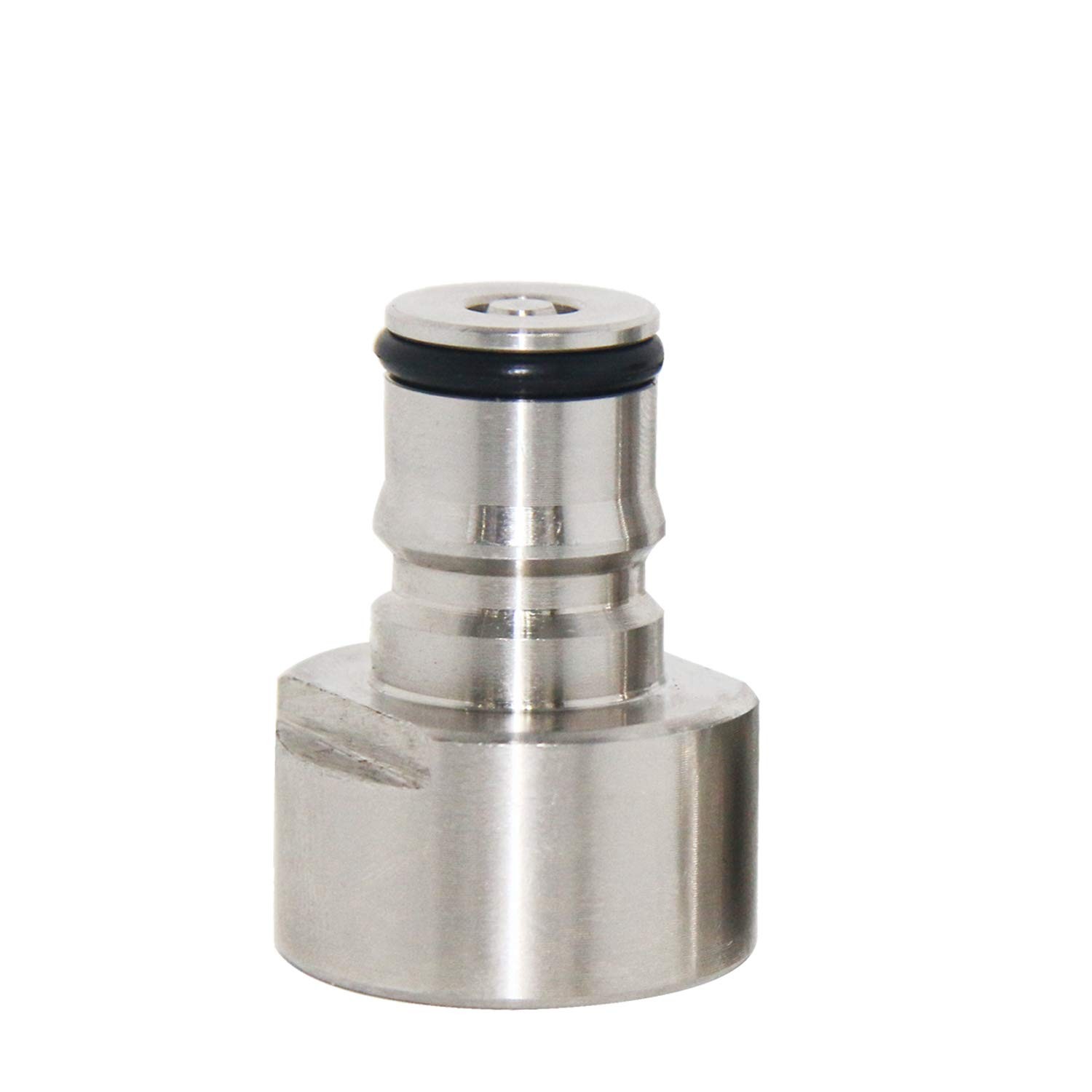 PERA Keg Coupler Adapter Sankey to Ball Lock Quick 0.375 inch, Sliver