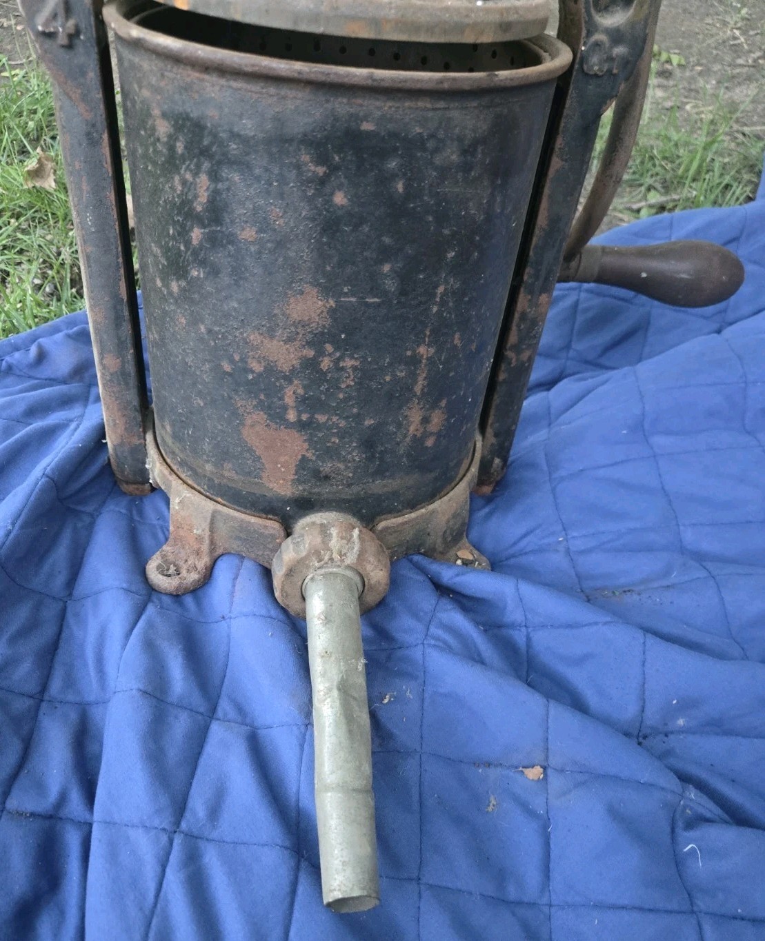 Antique Cast Iron National Specialty 4qt Sausage Stuffer Fruit Press USA