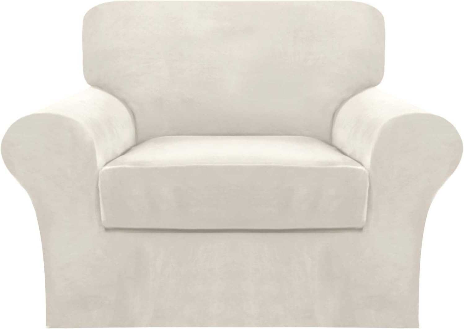 2 Piece Chair Sofa Covers 85% Polyester, 15% Spandex for Living Room Slipcovers