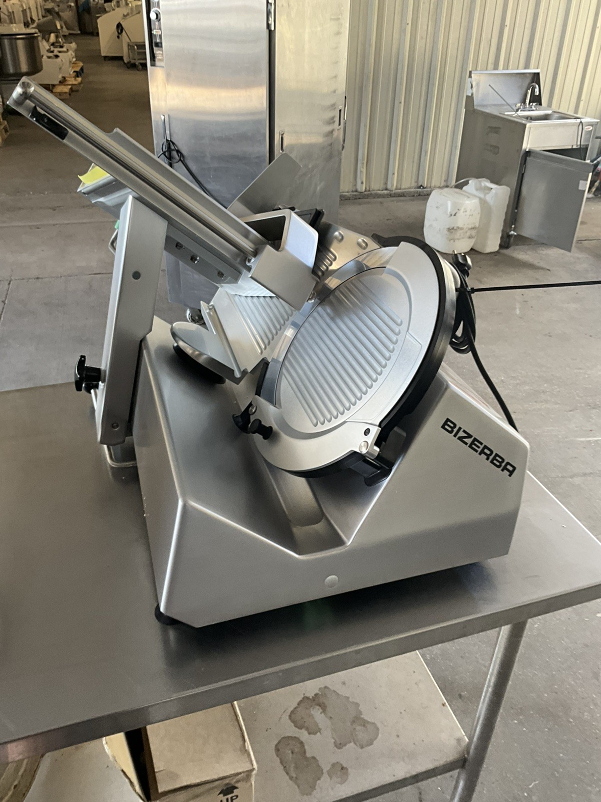 2026 Bizerba manual meat cheese deli slicer GSP H 3325HIIIu w/ blade sharpener