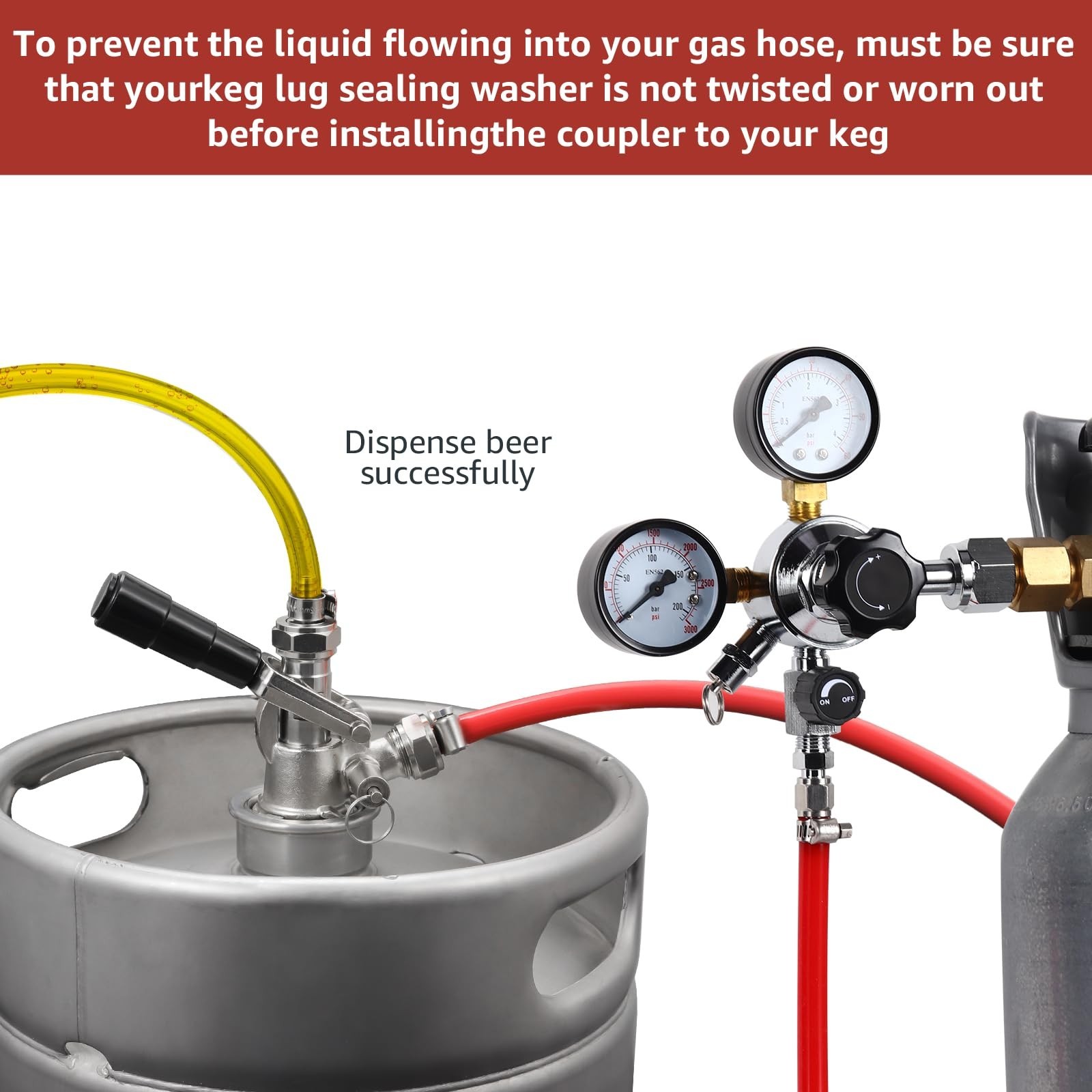 Mrbrew Keg Coupler Sankey D System Keg Tap 304 Stainless Steel Probe