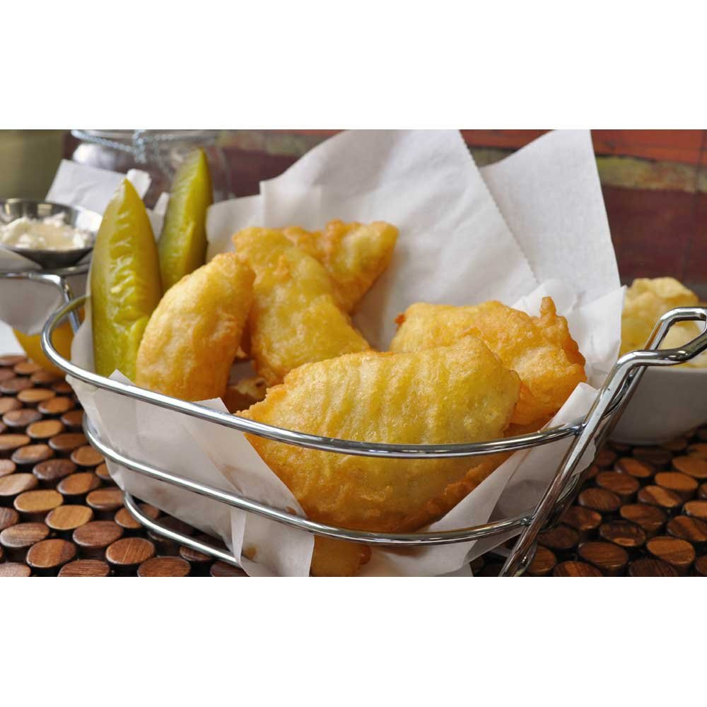 Singleton Natural Hand Cut Beer Battered Cod Fillet, 10 Pound – 1 Each.