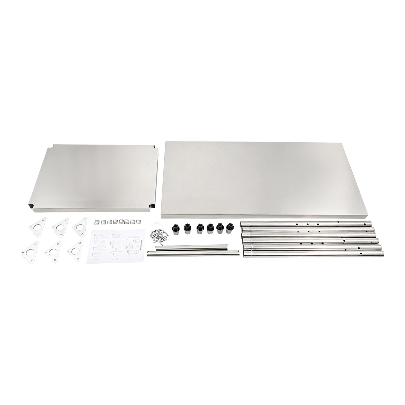 120*60*80cm Work Table 2-Tier Stainless Steel Table Kitchen Prep & Work Table