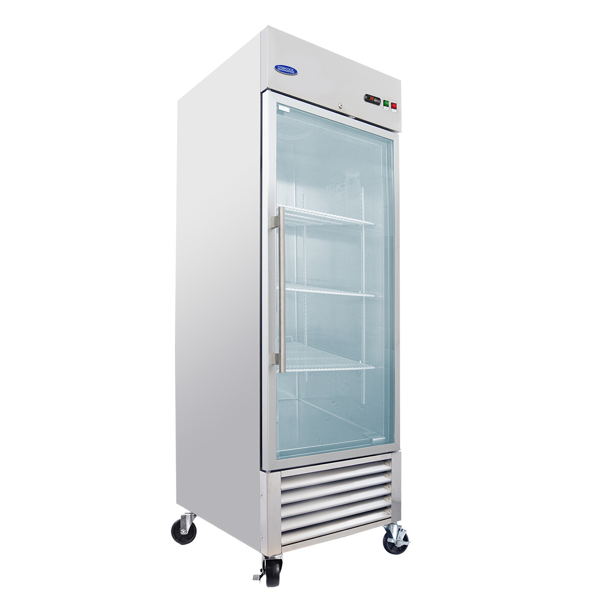 23 Cu.ft Commercial Refrigerator Glass Door Refrigerator Bar Fridge with LED ETL