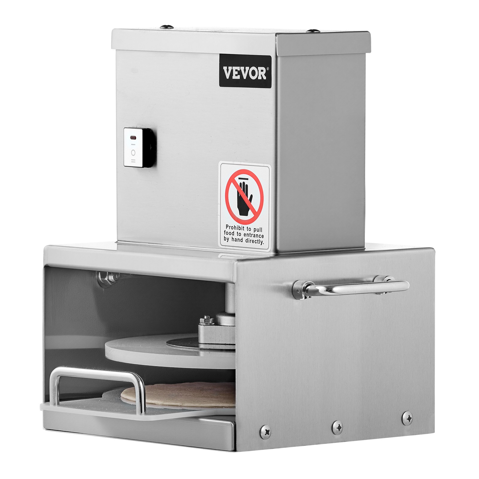 VEVOR 6″ Electric Pizza Dough Press Machine Pizza Pastry Sheeter Stainless Steel
