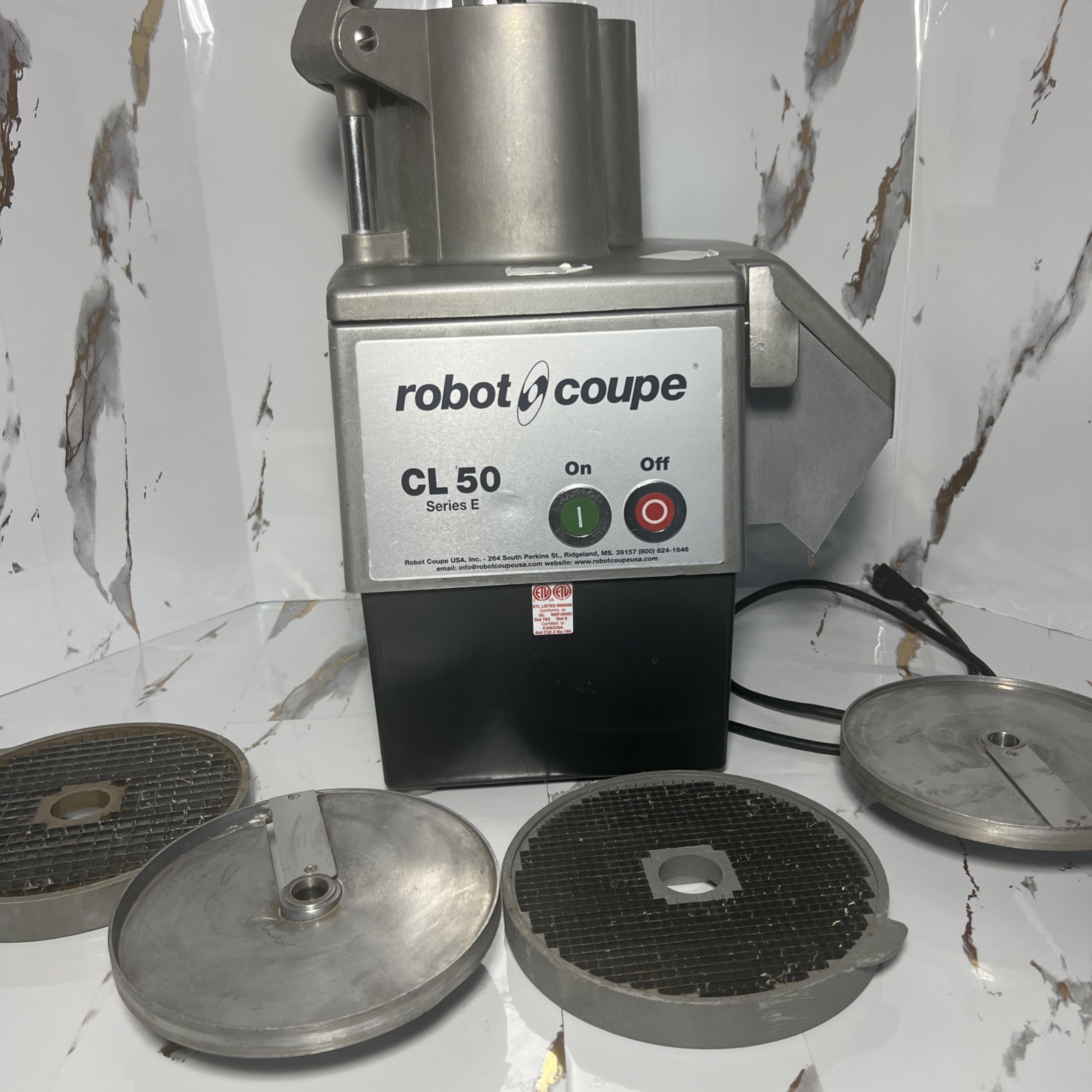 Robot Coupe CL50 Series E Continuous Feed Commercial Food Processor W/ Discs