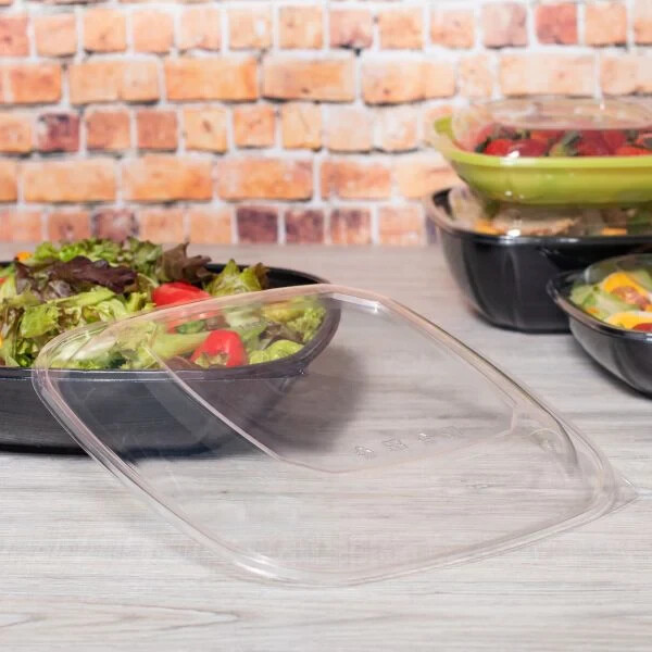 Karat PET Dome Lid (Clear) for 80 &160 oz PET Square Bowl – 50 ct, FP-BSL160-PET