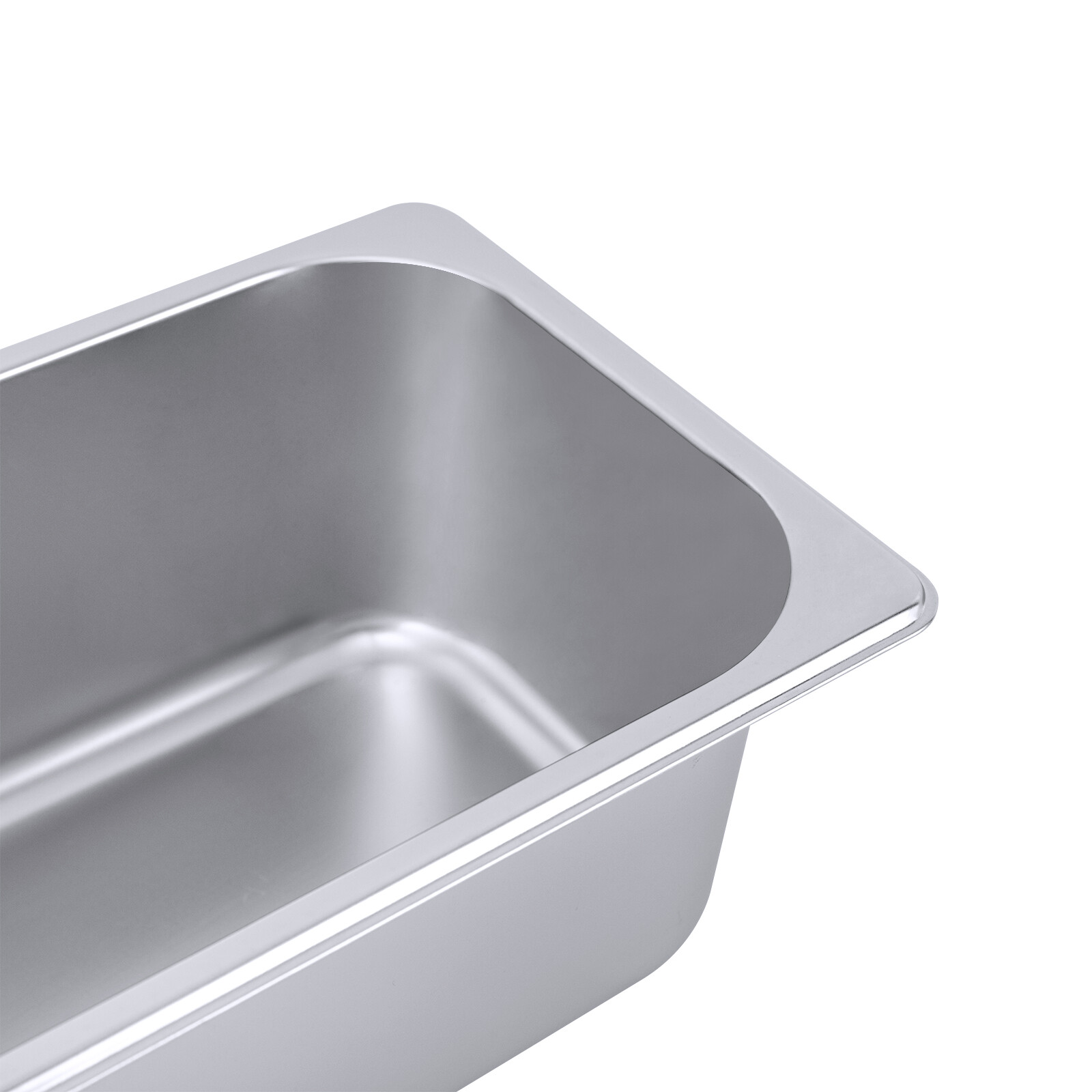 6 Pack 1/3 Size 4″ Deep Stainless Steel Hotel Pans for Catering & Food Prep