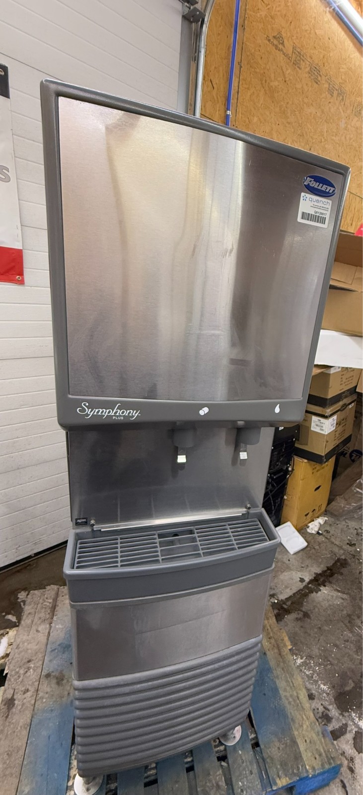 Follett 50CI425A-L Symphony Air Cooled Ice Maker & Water Dispenser & Stand Inc.