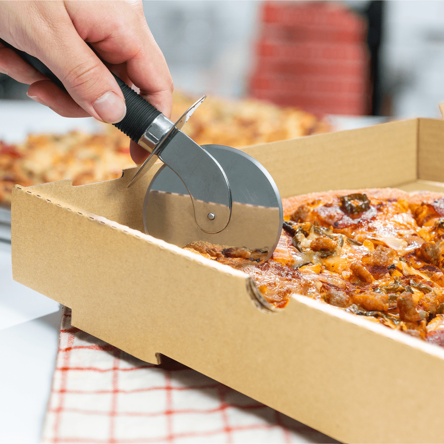 Karat Corrugated Pizza Box, 14»x14»x2», Kraft – 50 pcs, FP-PBF14K