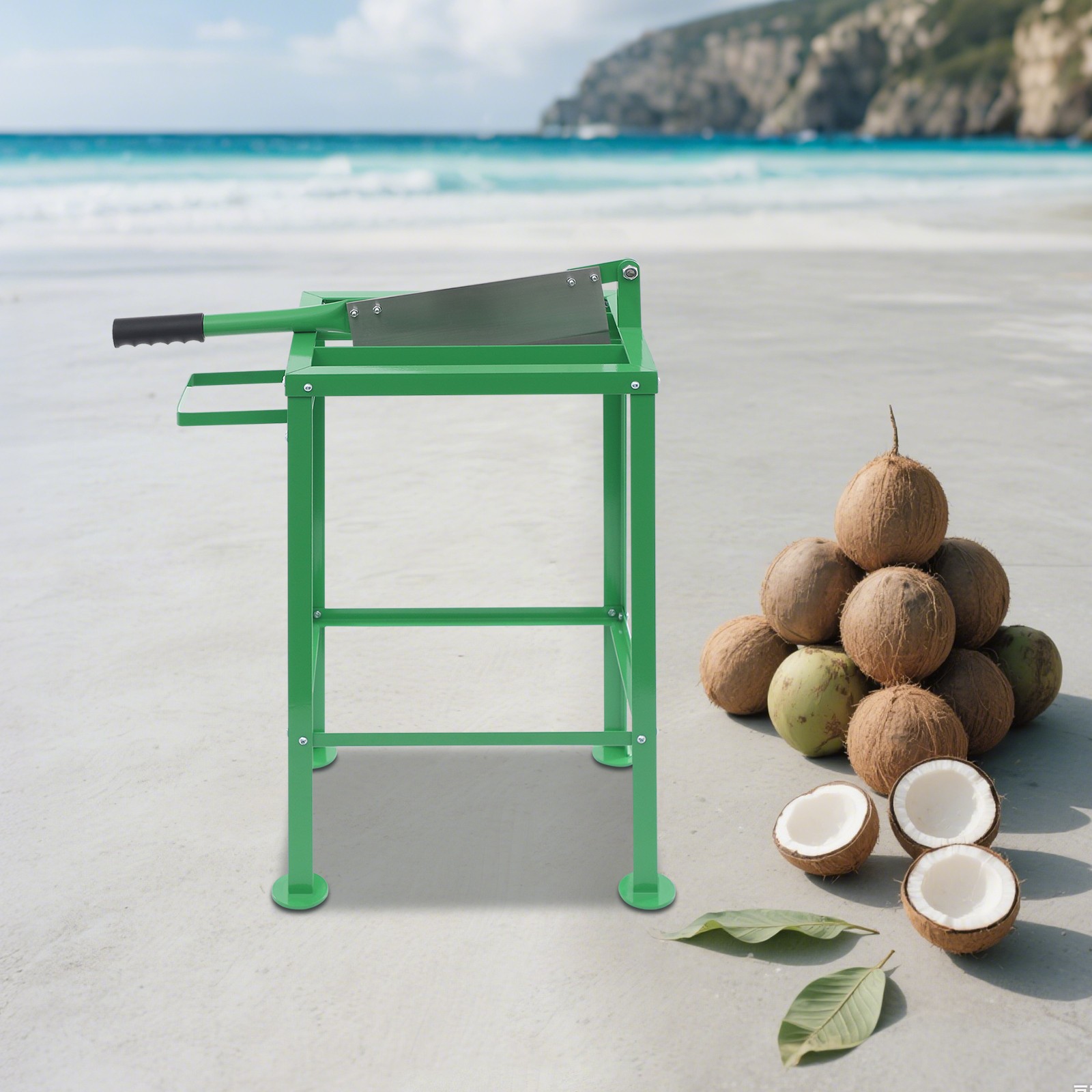 Tender Coconut Cutter Manual Coconut Cutting Machine For Fruit Shop 70*33*81cm