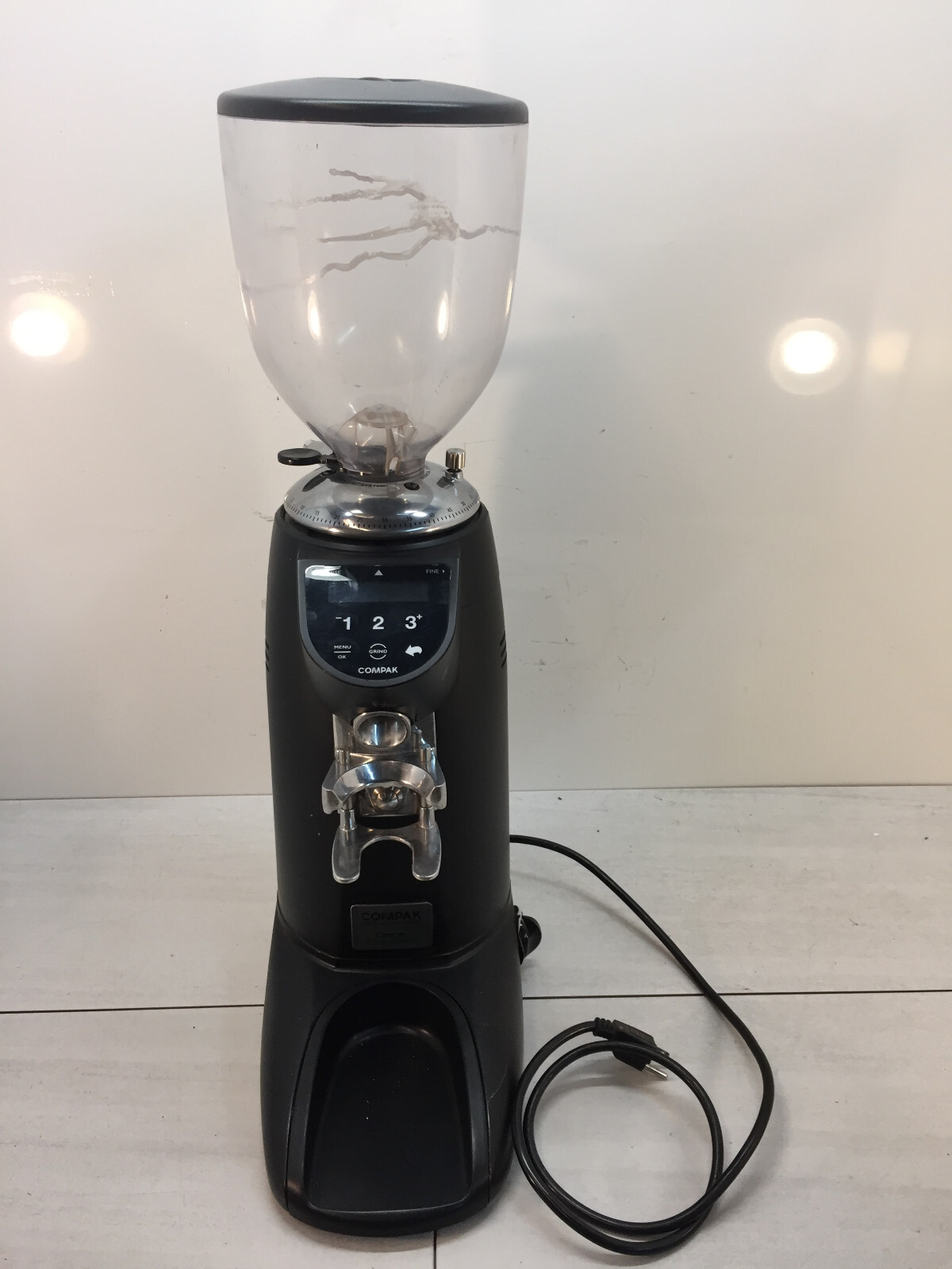 Compak E10 Conic Engineering Commercial Coffee Grinder, Matt Black