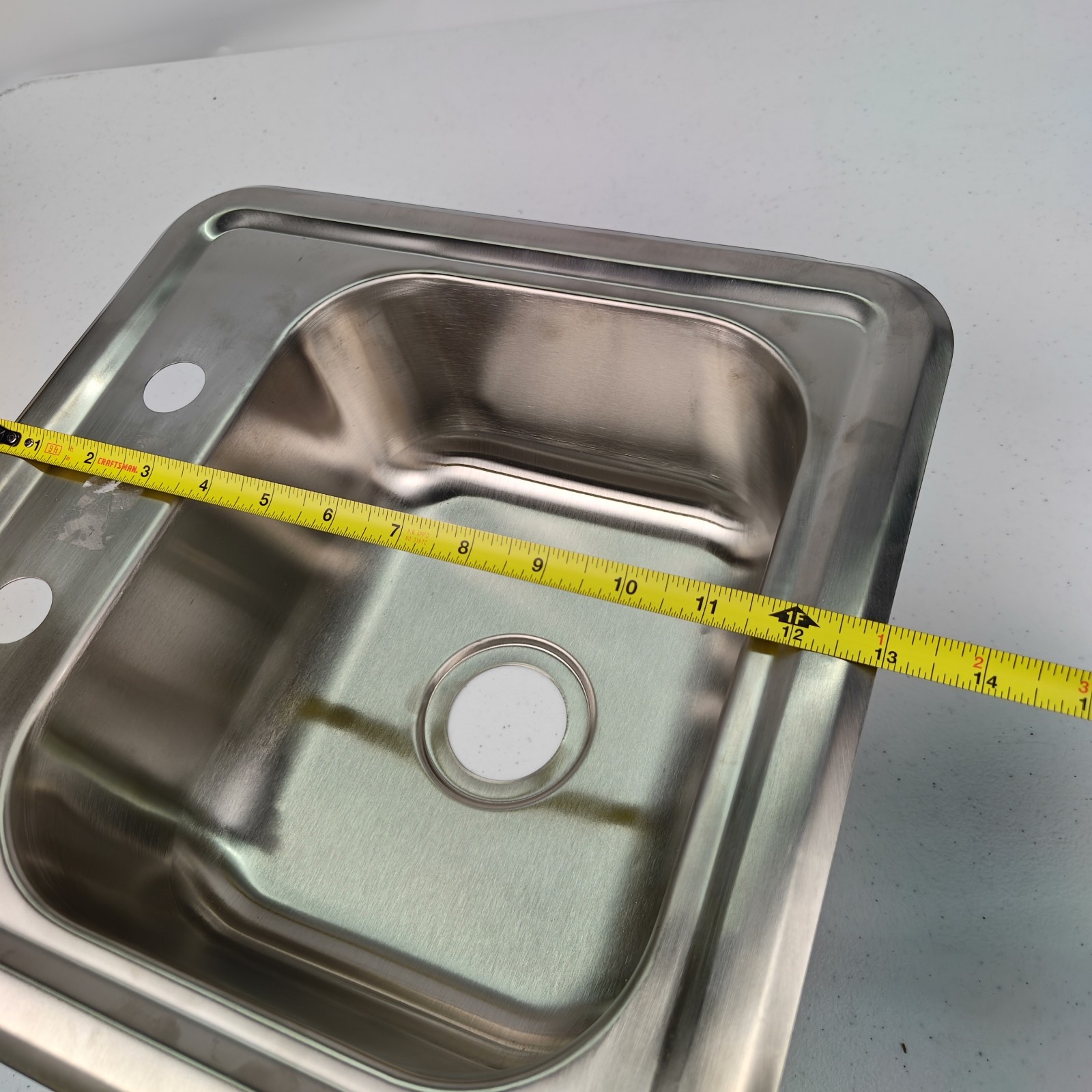 Mini 13″ x 13″ Stainless Steel Commercial Grd Drop-In Hand Sink GSW USA HS-0810I