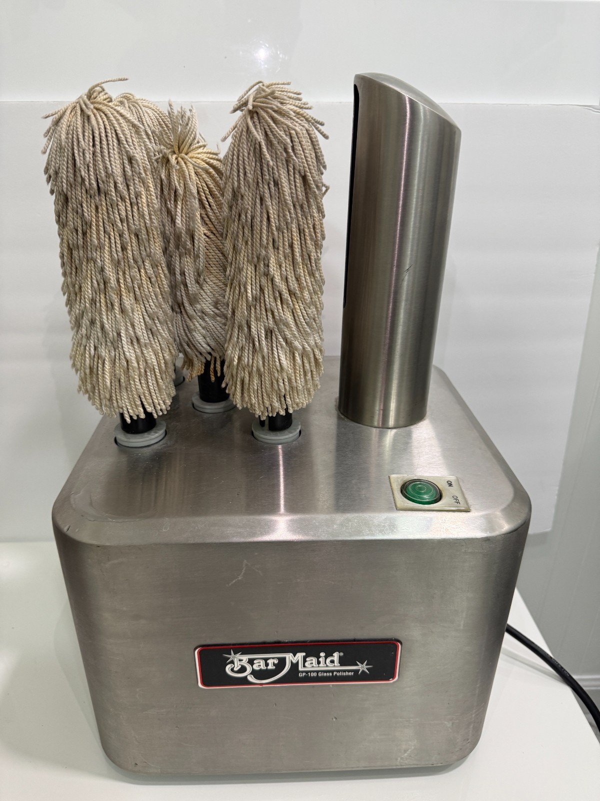 Bar Maid GP-100 Five Brush Electric Glass Polisher Commercial Restaurant WORKS