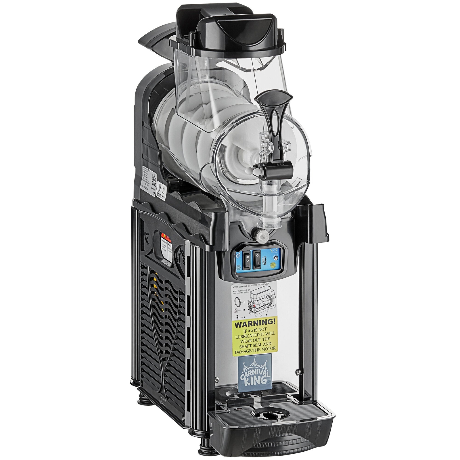 Single 1.6 Gallon Pourover Granita / Slushy / Frozen Beverage Dispenser – 120V