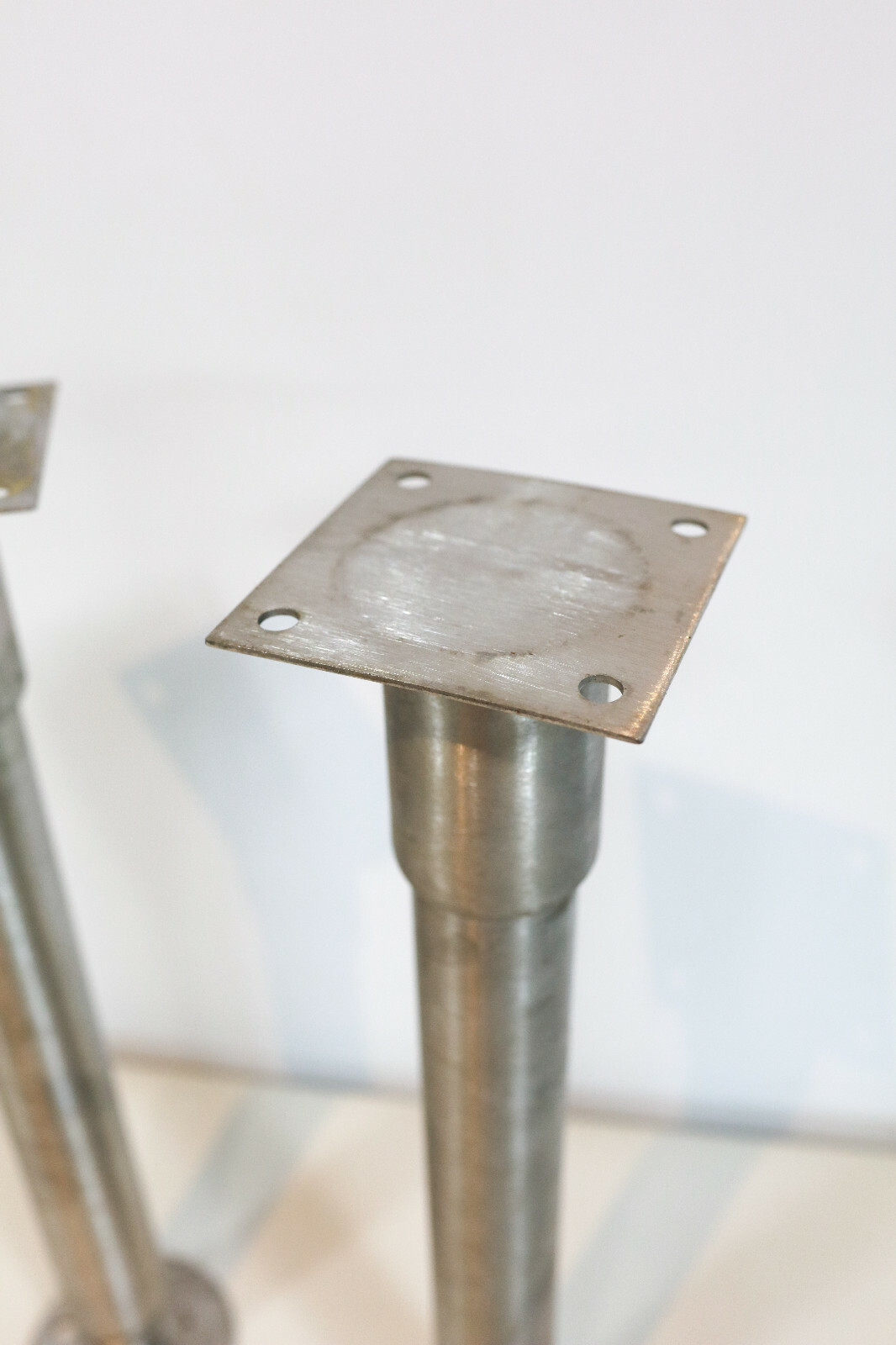 PAIR of CHG Stainless Restaurant Equipment / Table Legs / 16″ Adjustable Height