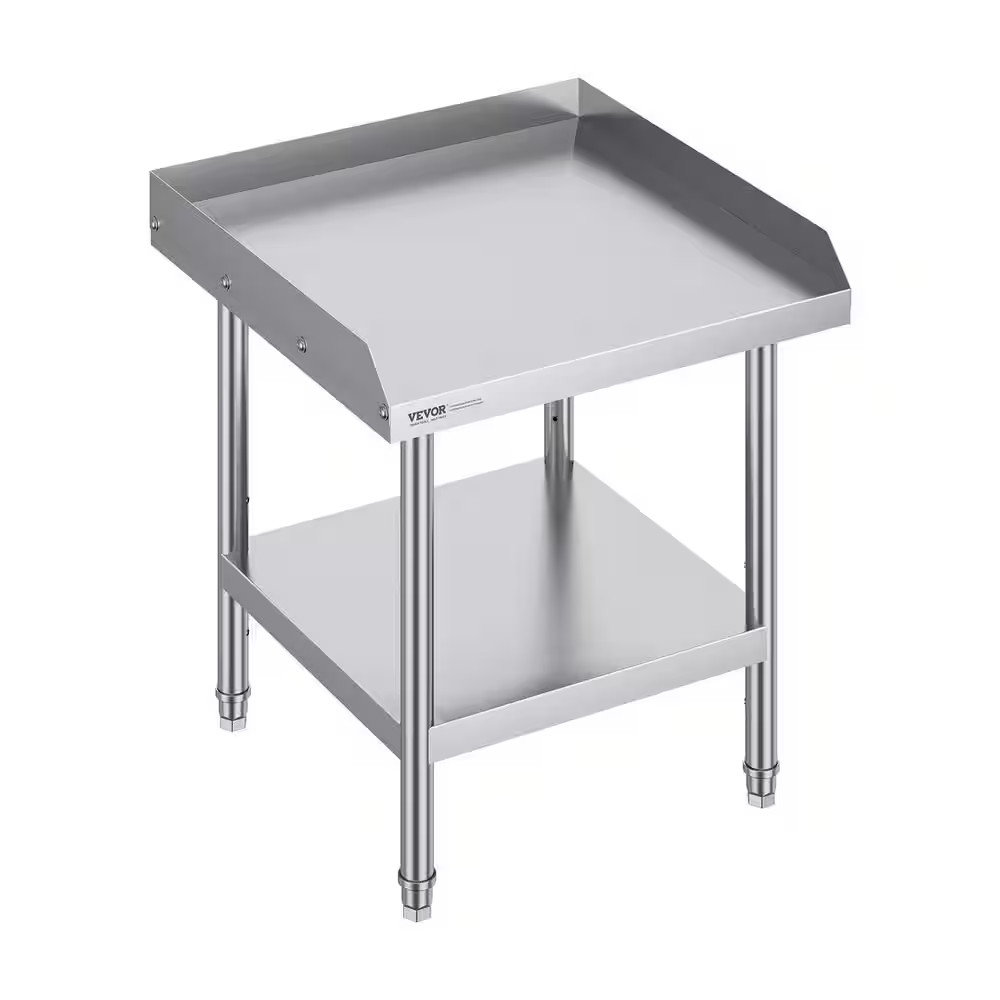 Stainless Steel Equipment Grill Stand 24 X 24 X 26 In. Stainless Table with Adju