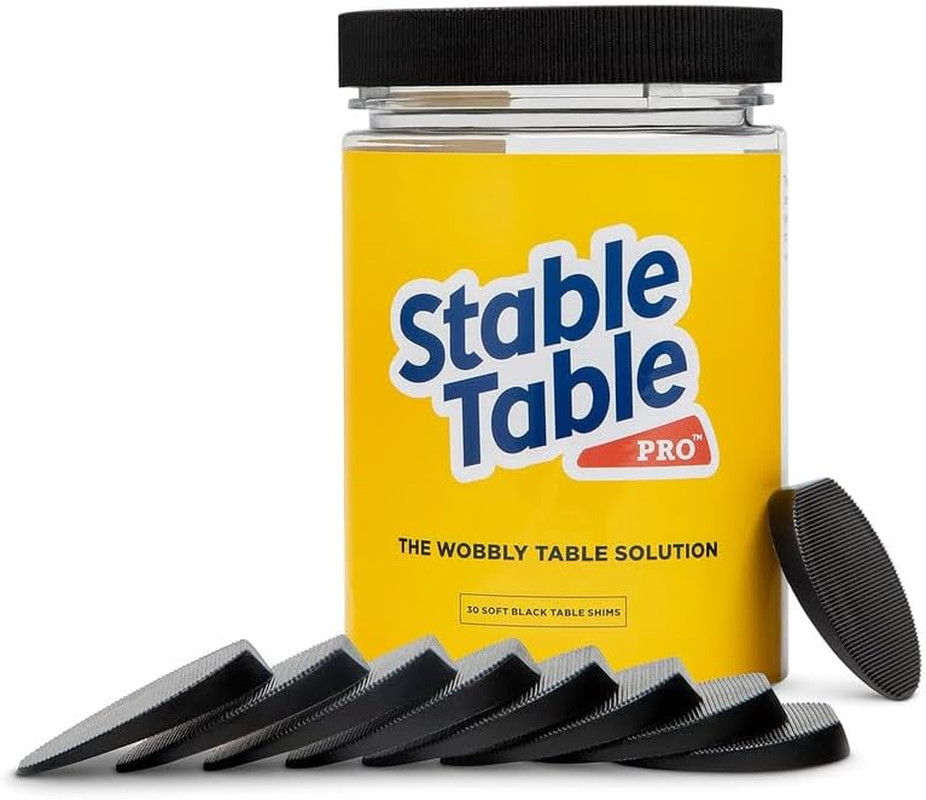 Stable Table – Black Restaurant Table Leg 30 Shim Wedges Premium Furniture Level