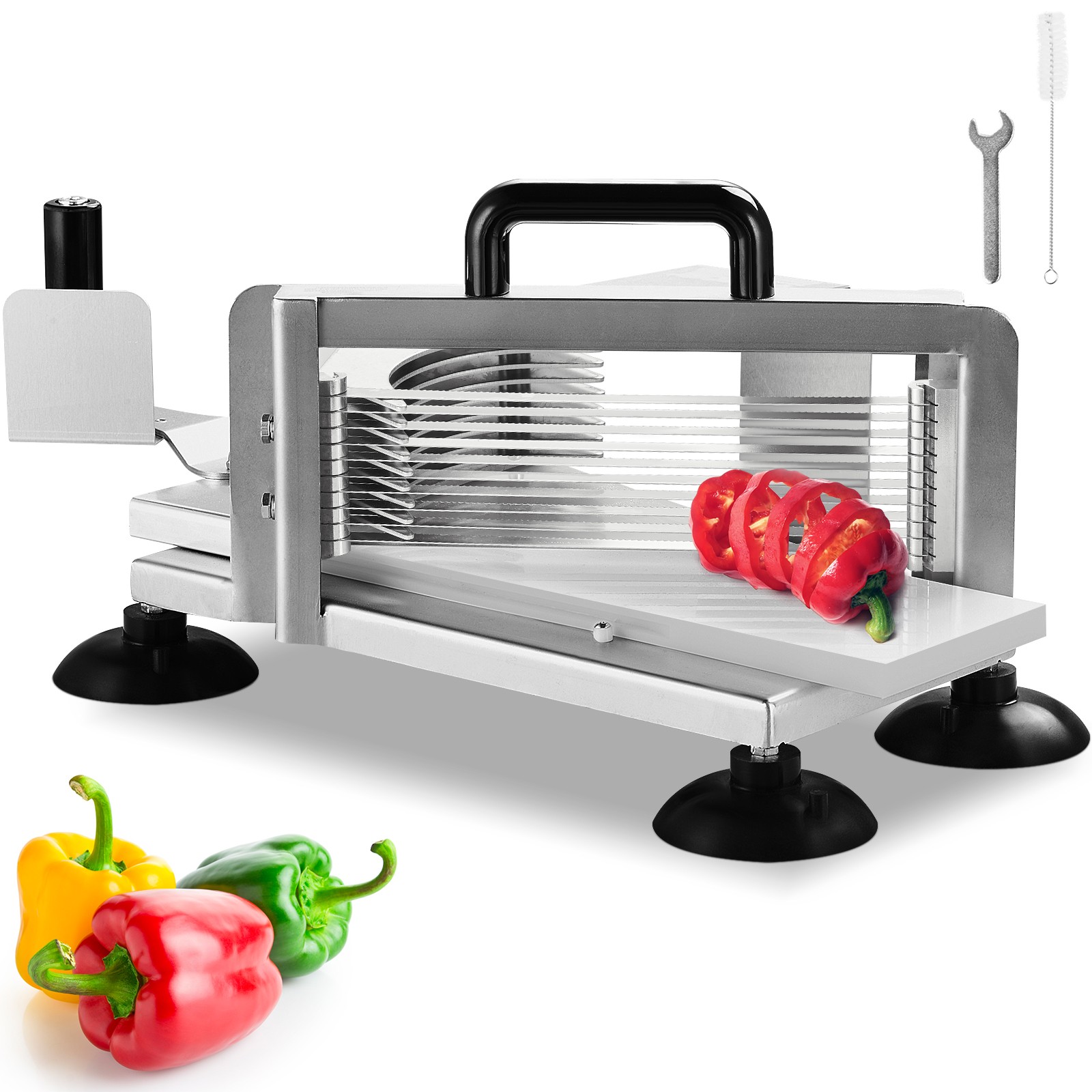 VEVOR Commercial Tomato Slicer 1/4″ Manual Tomato Cutter Slicer Stainless Steel