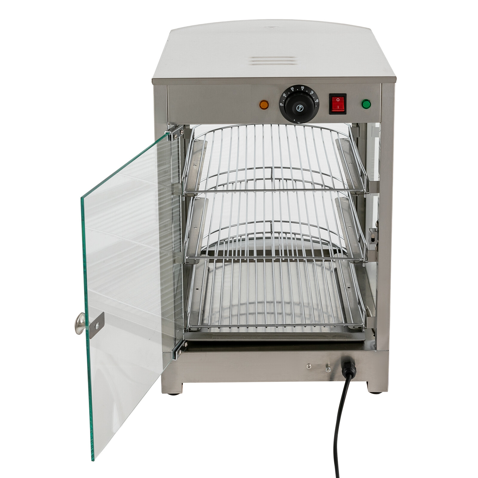 3-Tier Commercial Food Warmer Cabinet Countertop Electric Warming Display Case