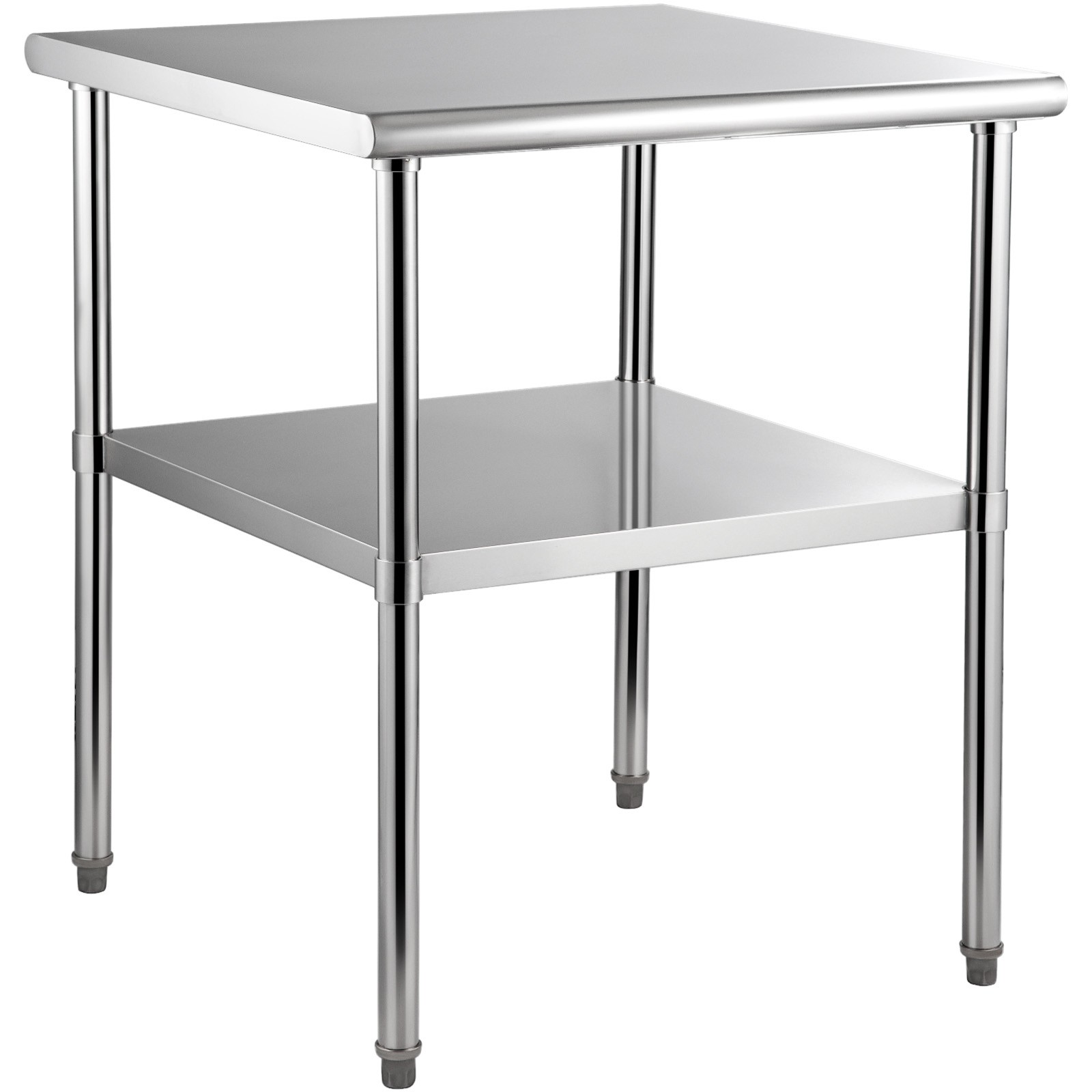 VEVOR Stainless Steel 30x30x36 in Work Prep Table Commercial Food Prep Table
