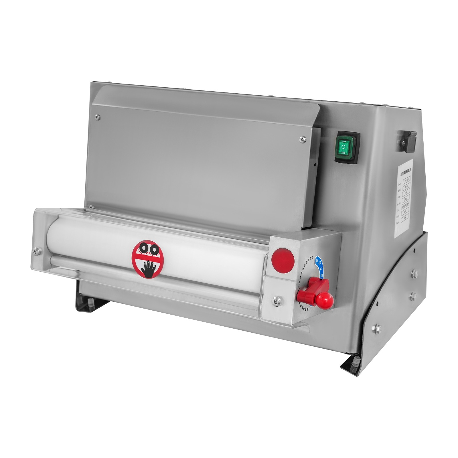 110V Automatic Pizza Dough Roller Sheeter Pastry Press Making Machine 3-12 in