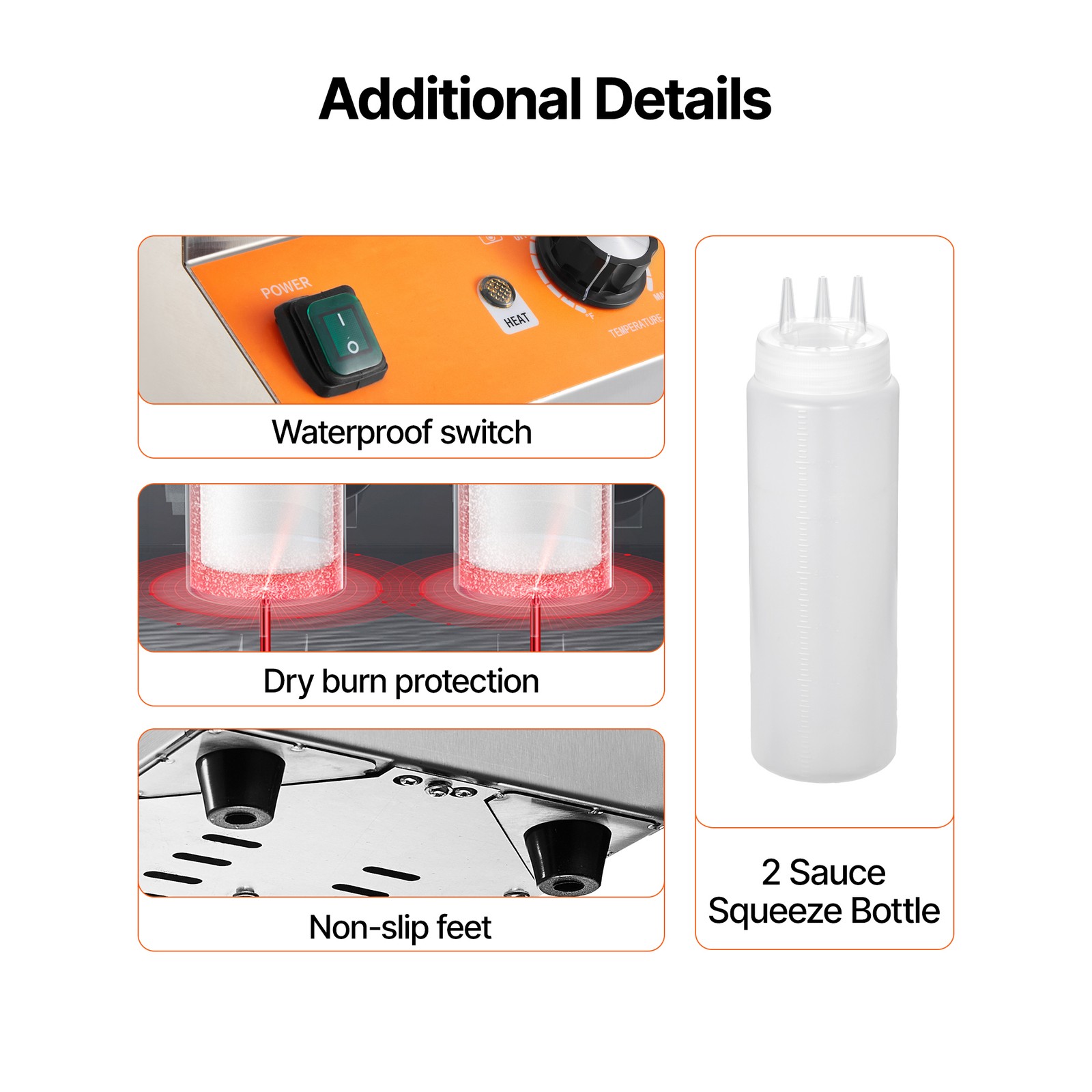 0.8×2 L Electric Bottle Warmer with Bottle Commercial Hot Fudge Warmer 86-185℉