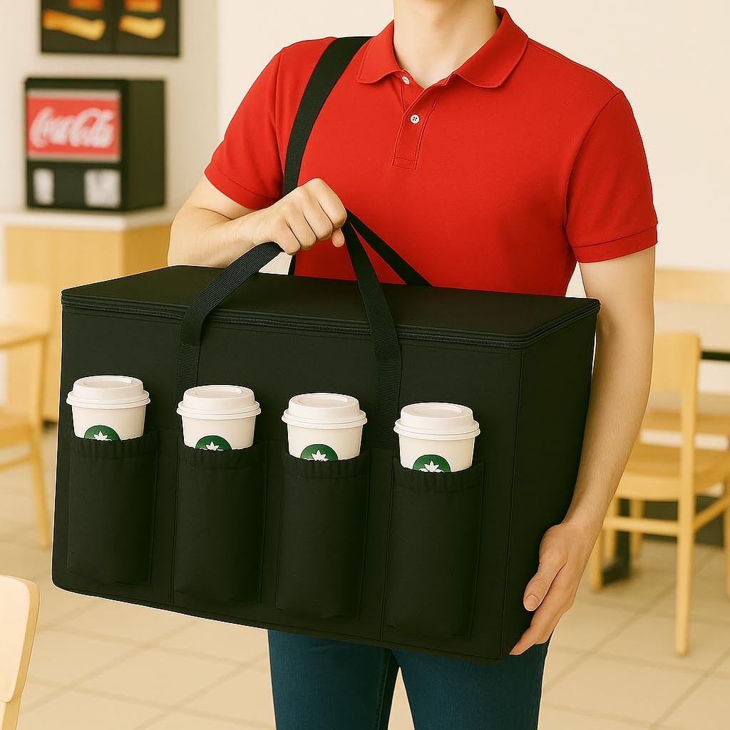 Catering Bag For Doordash Uber Eats 22x14x13 Insulated Food Delivery Bag