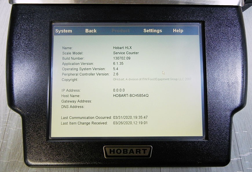Hobart HLX Suffix 4W Grocery Deli Food Scale with Printer – Unknown Supervisor