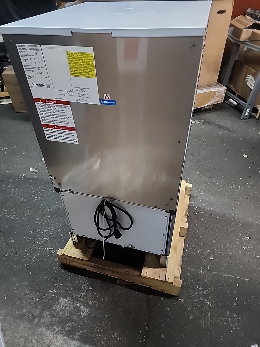 Scotsman HID540A-1 500lb Meridian Ice & Water Dispenser Air Cooled 40lb Bin Cap