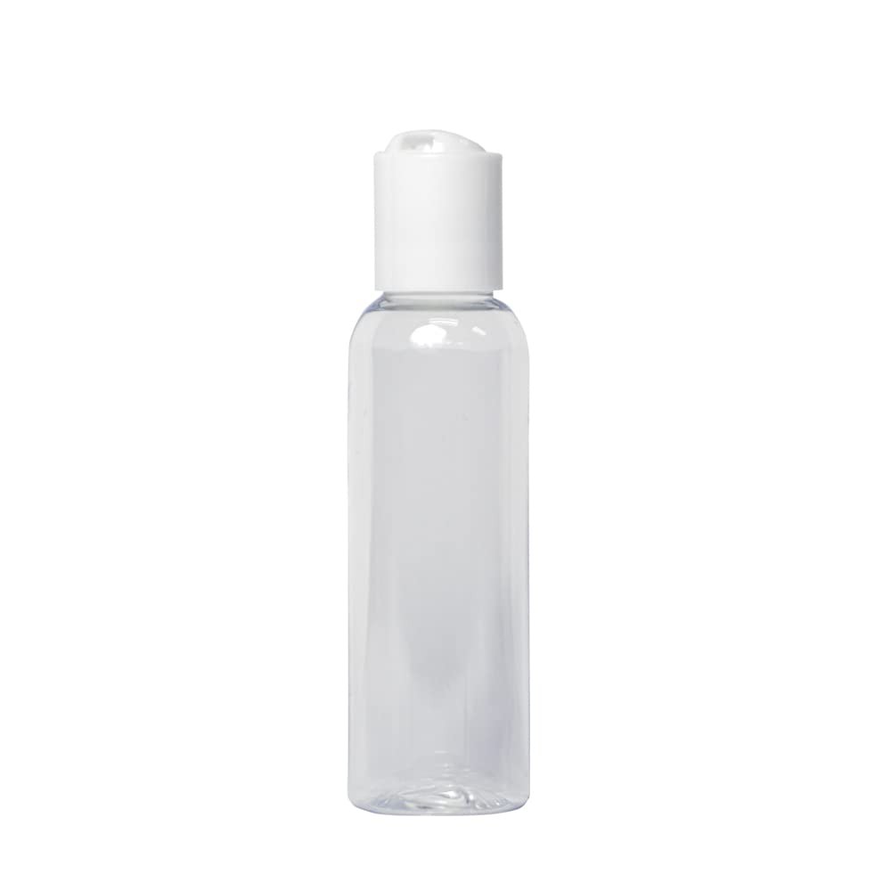 CFS Products 2oz Clear Plastic Empty Squeeze Bottles with 2 ounce, white