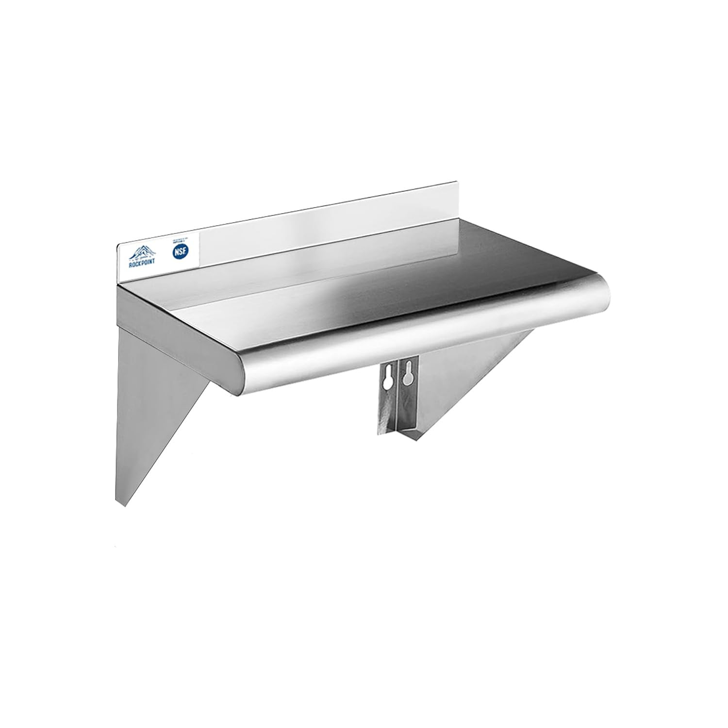 ROCKPOINT Stainless Steel Shelf 10 X 16 Inches 190Lb, NSF Metal Commercial Shelv