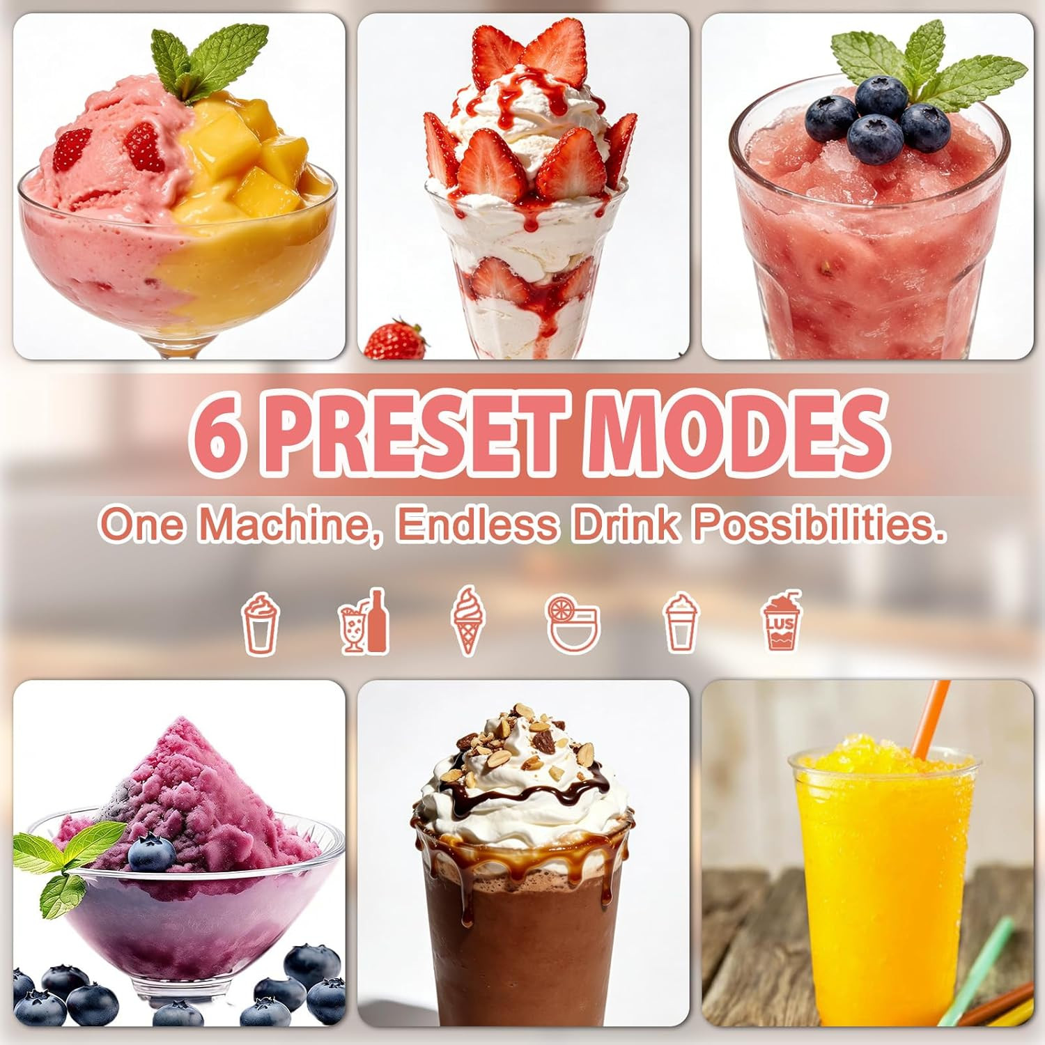 Slushie Machine for Home – 88Oz Frozen Drink Maker Slushy Machine, 2-In-1 Soft I