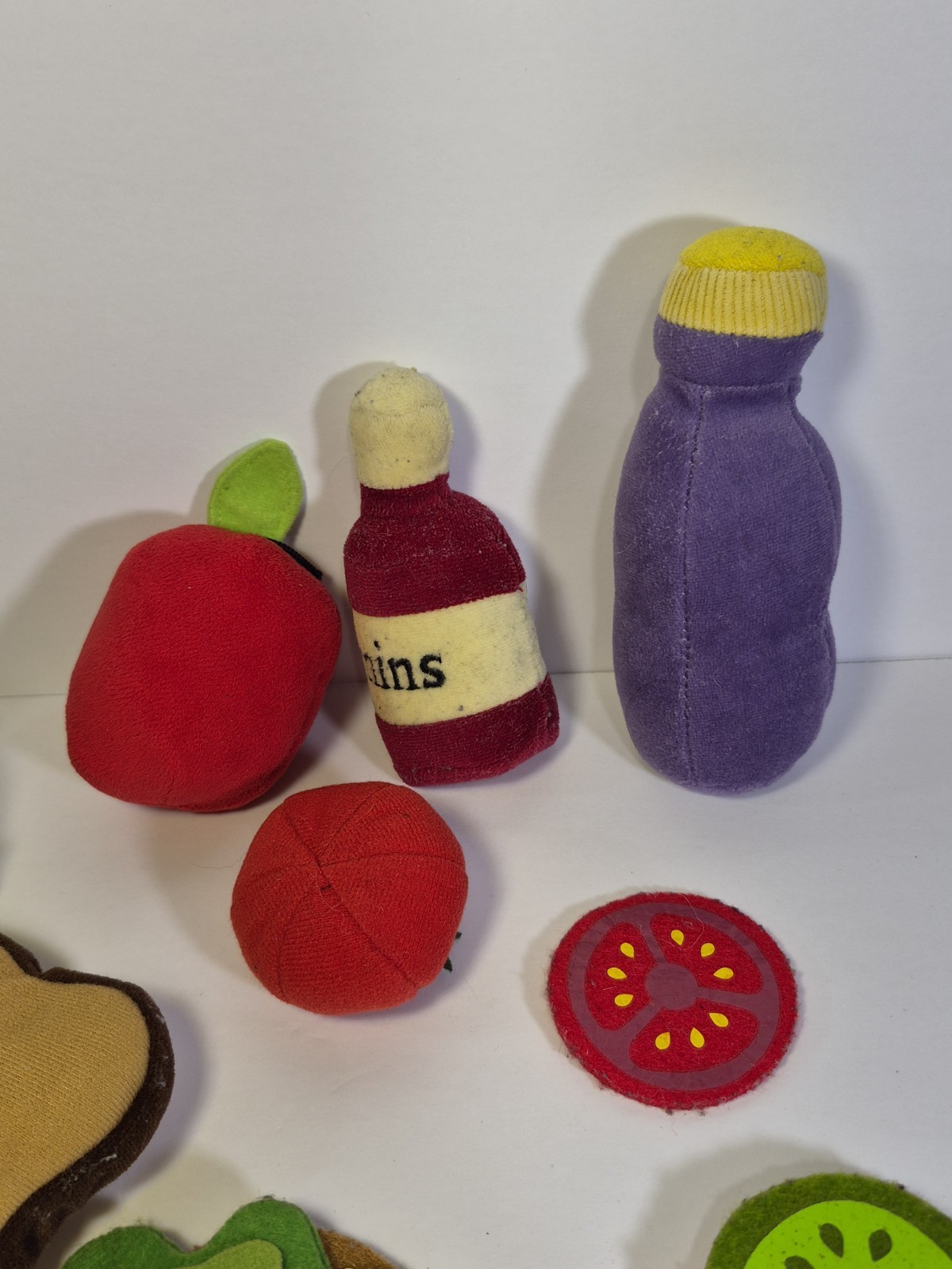 Soft Kids Cloth Fake Food 18 Piece Lot – Childrens Toy