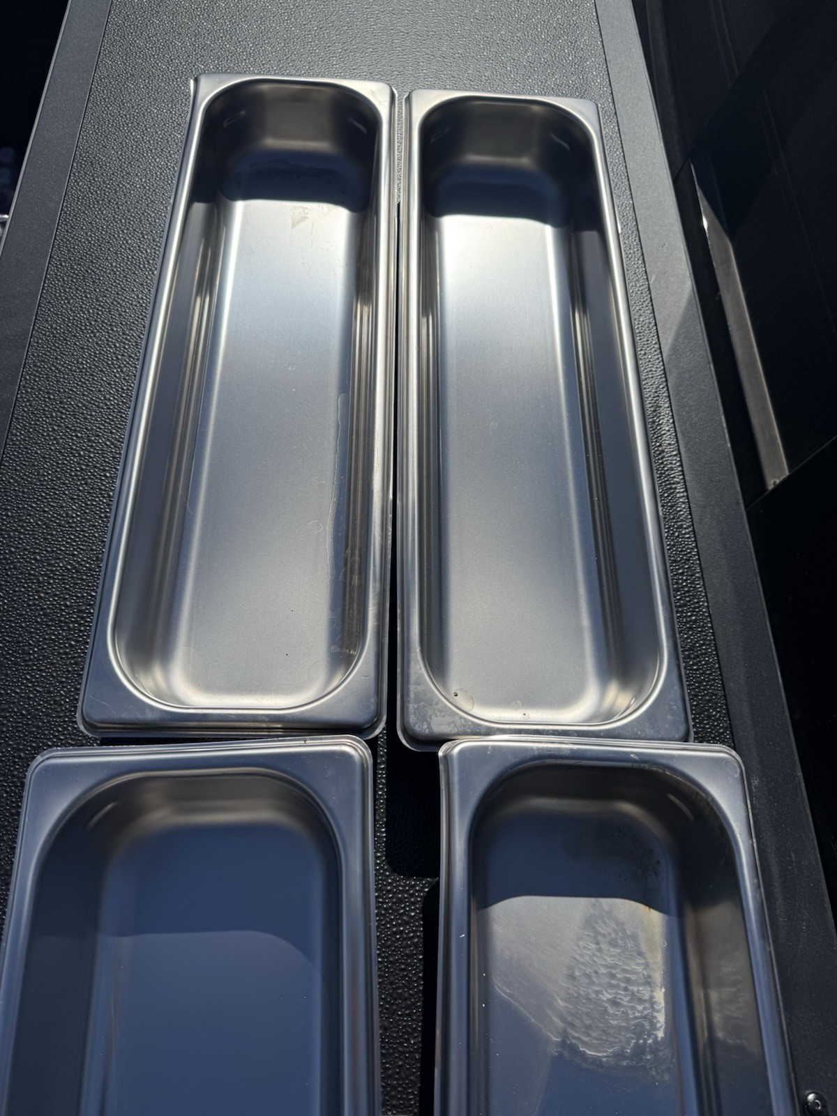 4- Vollrath Half 1/2 Size Long 2-1/2″ D Super pan 3 Food Steam Pan Stainless